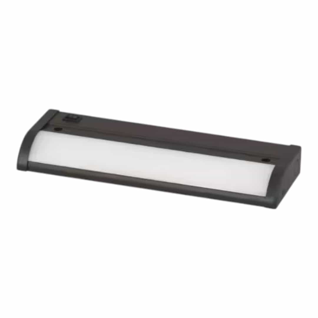Progress Lighting P700000-020-30 9 in. LED Antique Bronze Modern Linear Undercabinet Light Fixture for Counters
