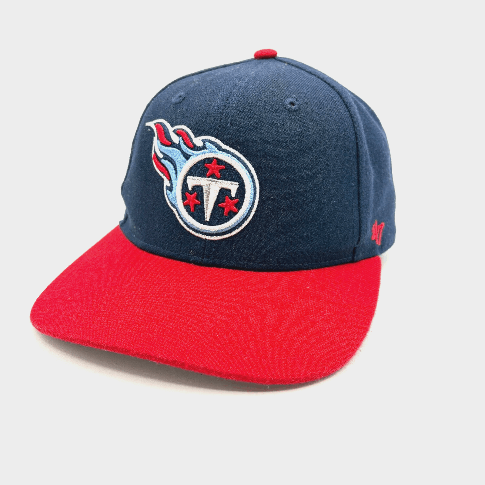 '47 Brand Tennessee Titans Snapback Adjustable Hat Cap Youth Size Red/Blue NFL