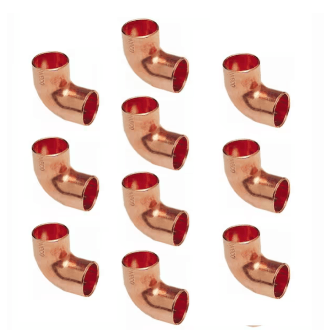 Everbilt CP607HD34 3/4 in. Copper 90-Degree Cup x Cup Elbow (10-Pack)