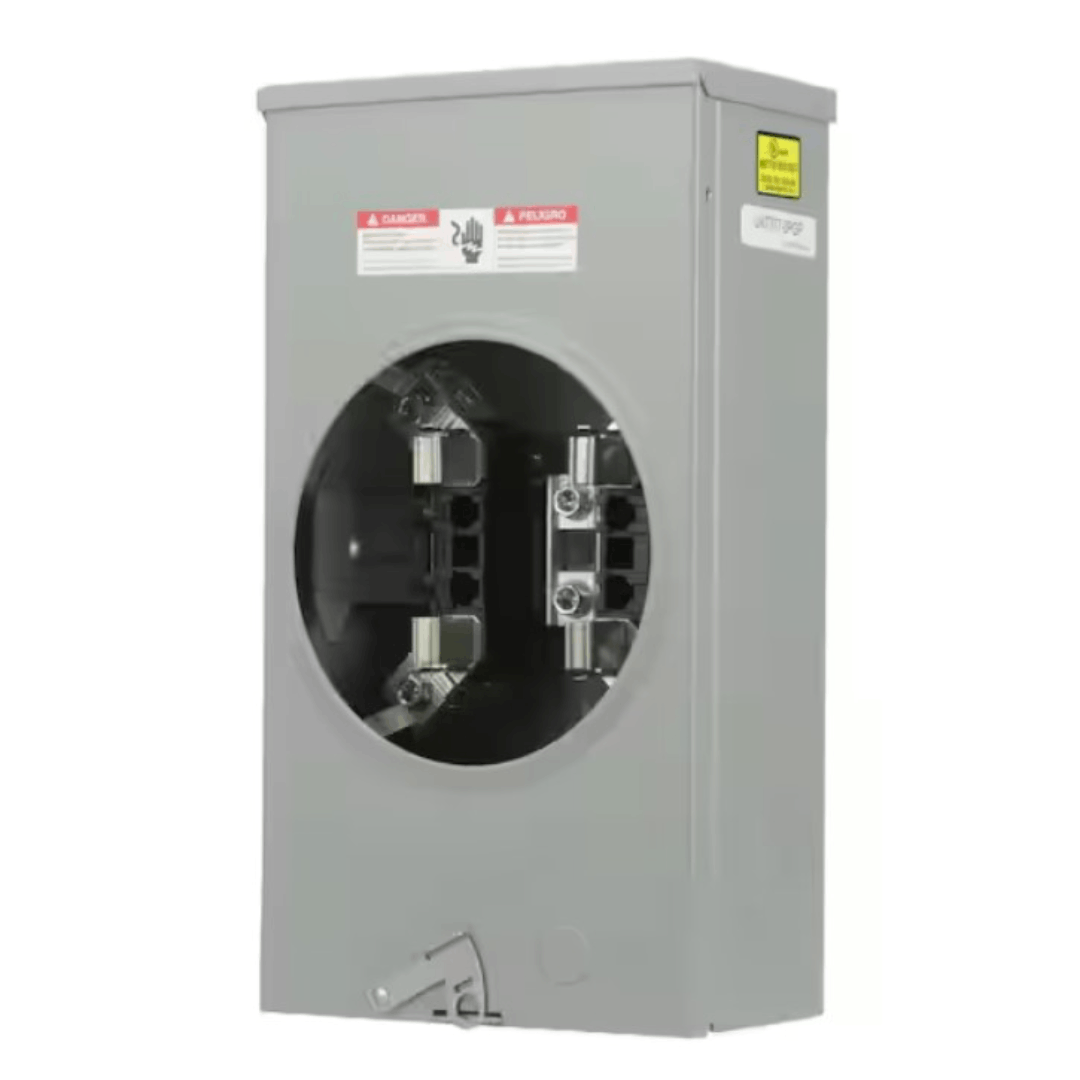 Siemens UAT317-0PGP 200 Amp 4 Jaw Horn-Bypass Ringless Overhead Fed Meter Socket with 7/8" Barrel Lock Knockout