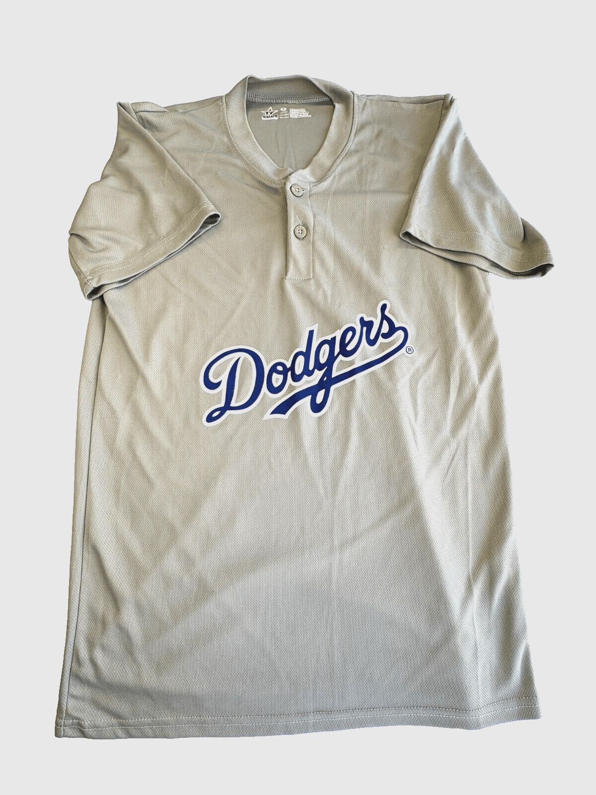 Alleson Athletic Dodgers Jersey #20  Adult Small Gray Short Sleeves