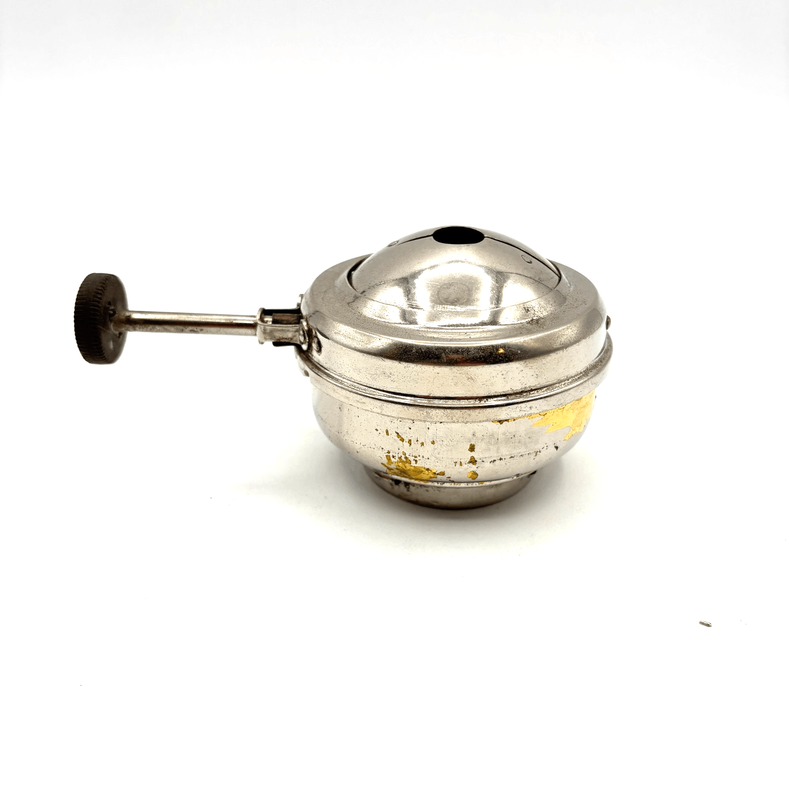 Antique S. STERNAU & CO. Nickel Plated Chafing Dish Burner - Brooklyn NY 1895