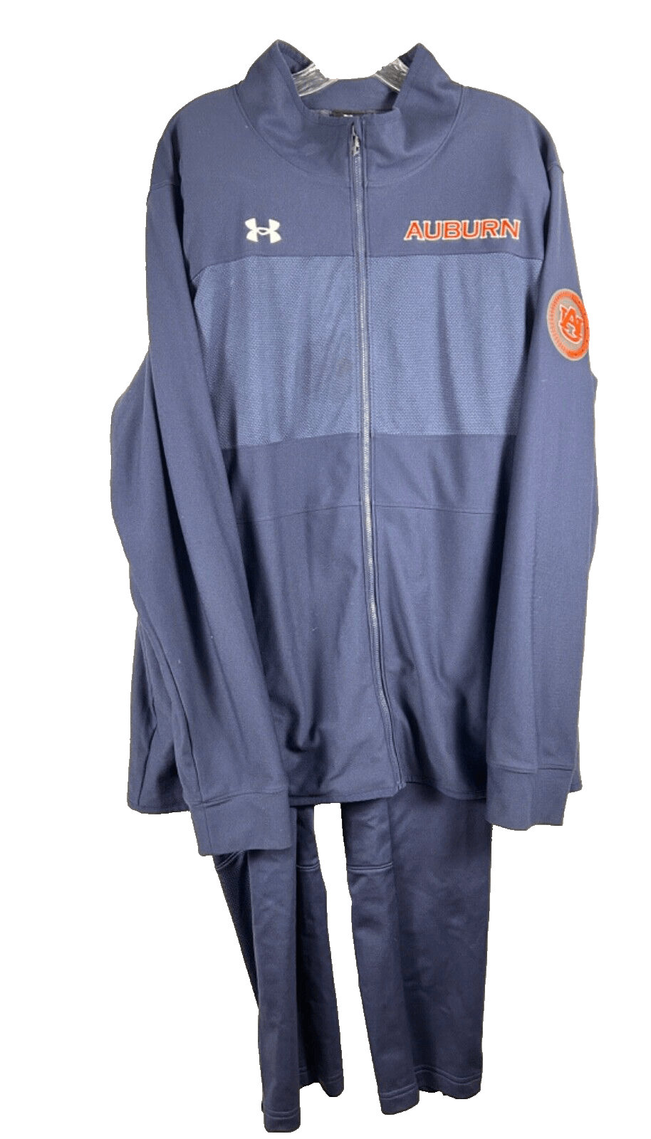 Authentic Game-Worn Auburn University Baseball Navy Warm Up Suit 2XL/XL Loose