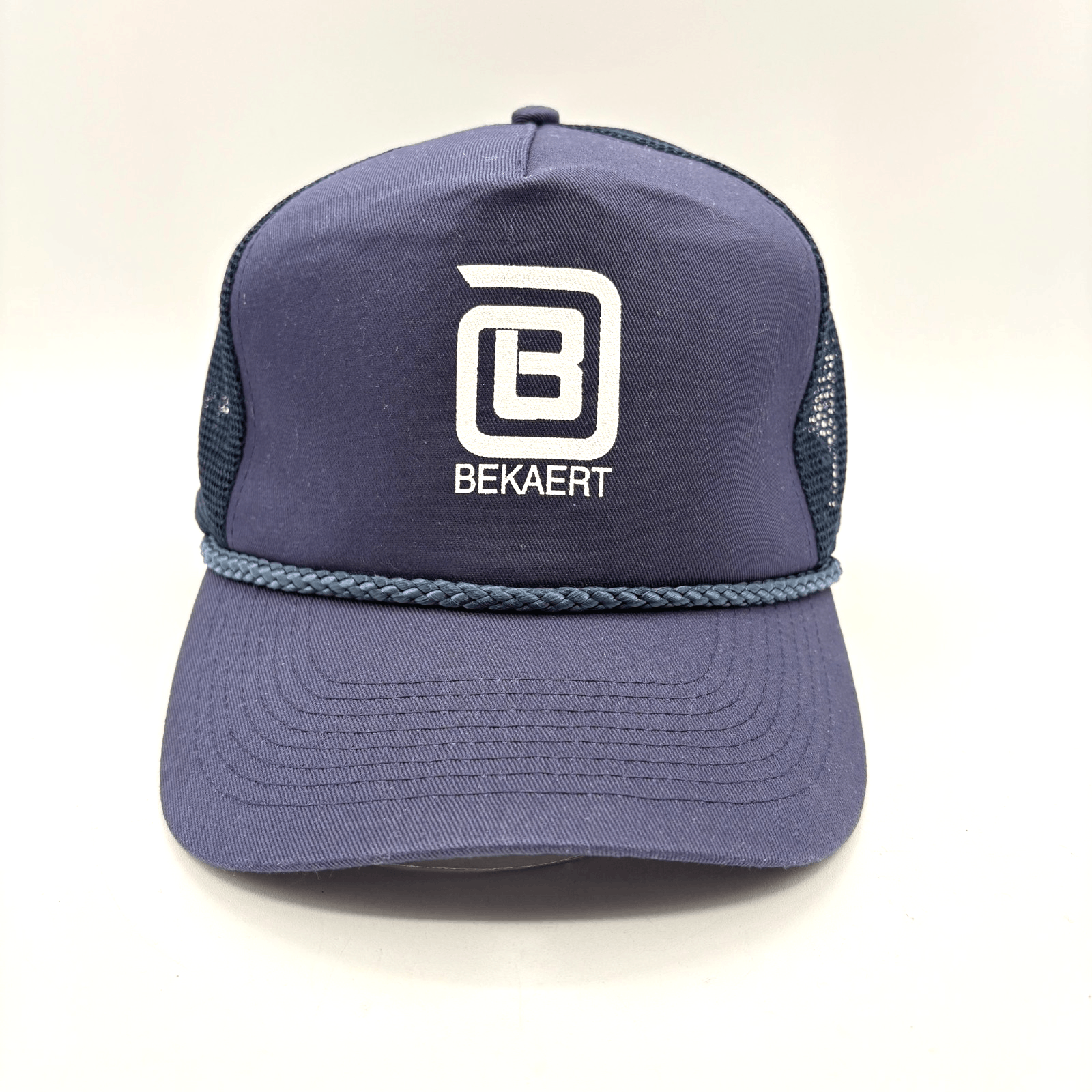 Bekaert Fencing Co. Dark Blue Rope Mesh Trucker Snapback Cap