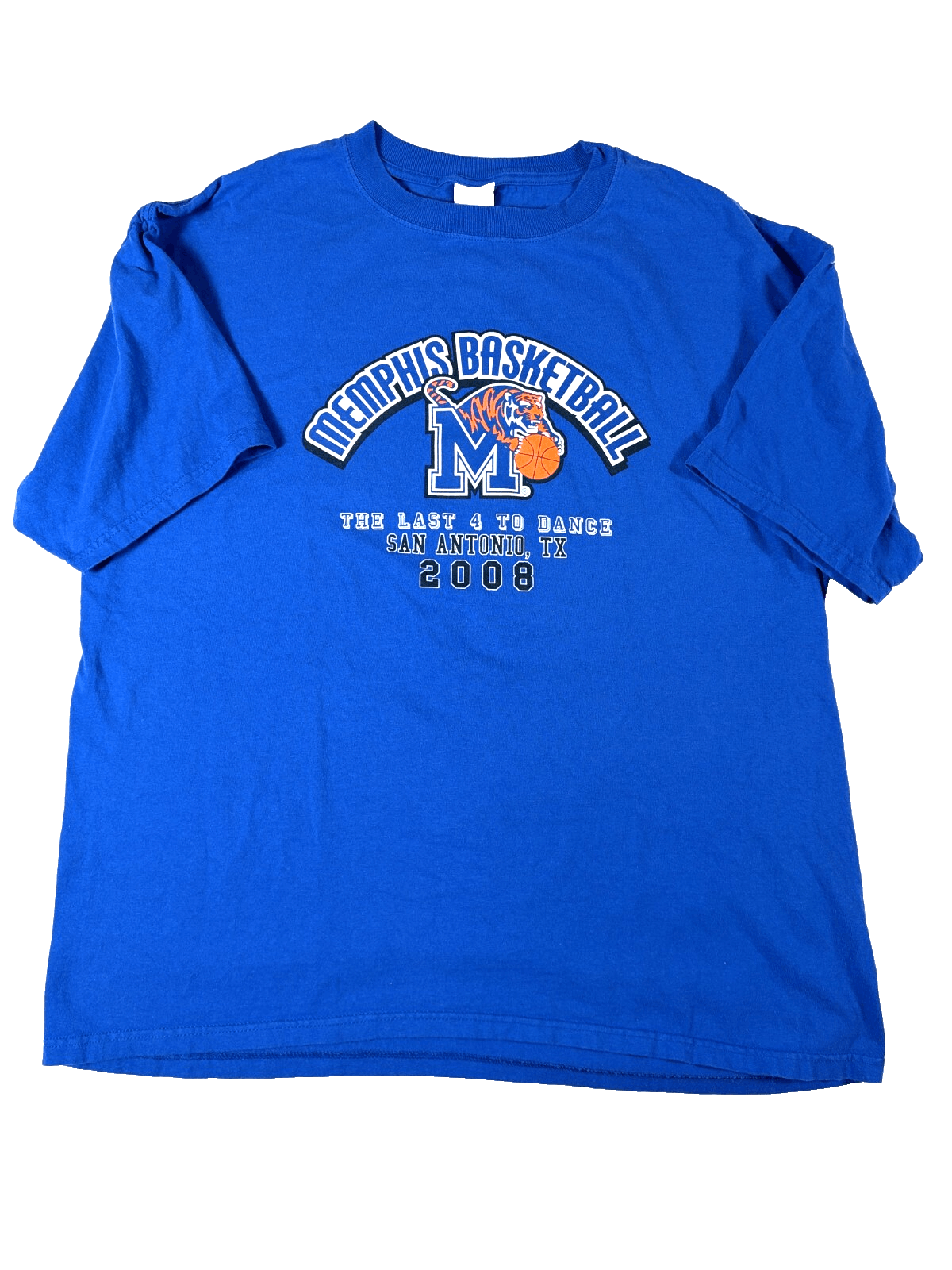 Blue Planet Double Sided Memphis "The Last 4 to Dance" 2008 NCAA Final Four 2XL