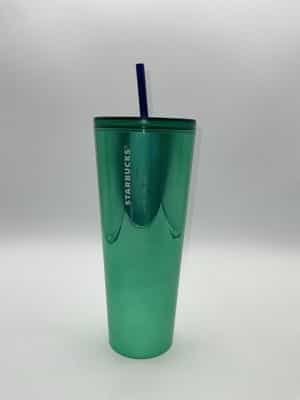 EUC 2022 Starbucks Fame Lime Acrylic 24oz Venti Cold Cup Tumbler