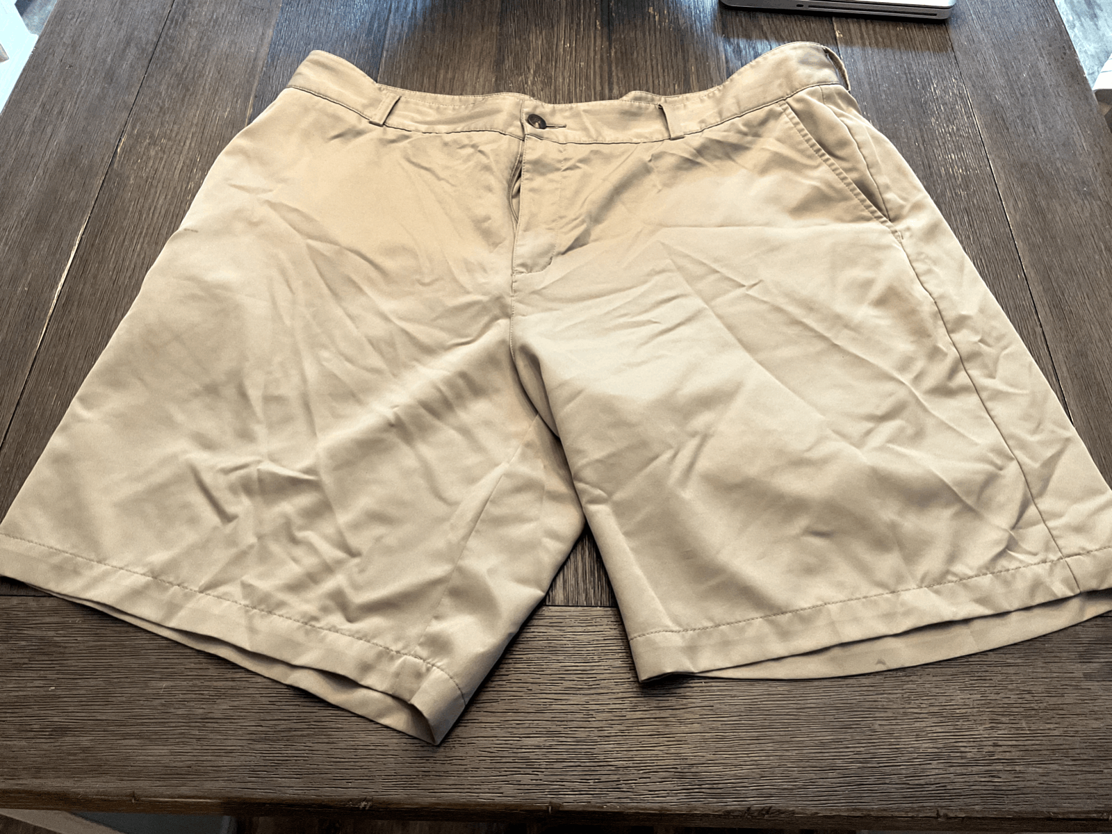 EUC Adidas Tan Shorts Size 40