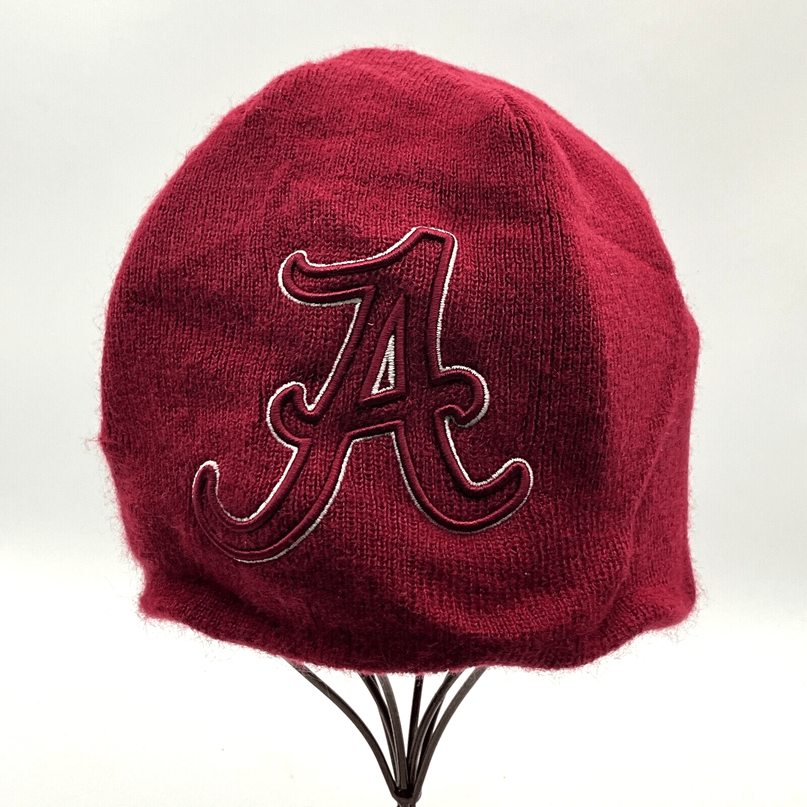 EUC Alabama Crimson Tide  ROLL TIDE Knit Beanie Cap Hat Football Deep Red