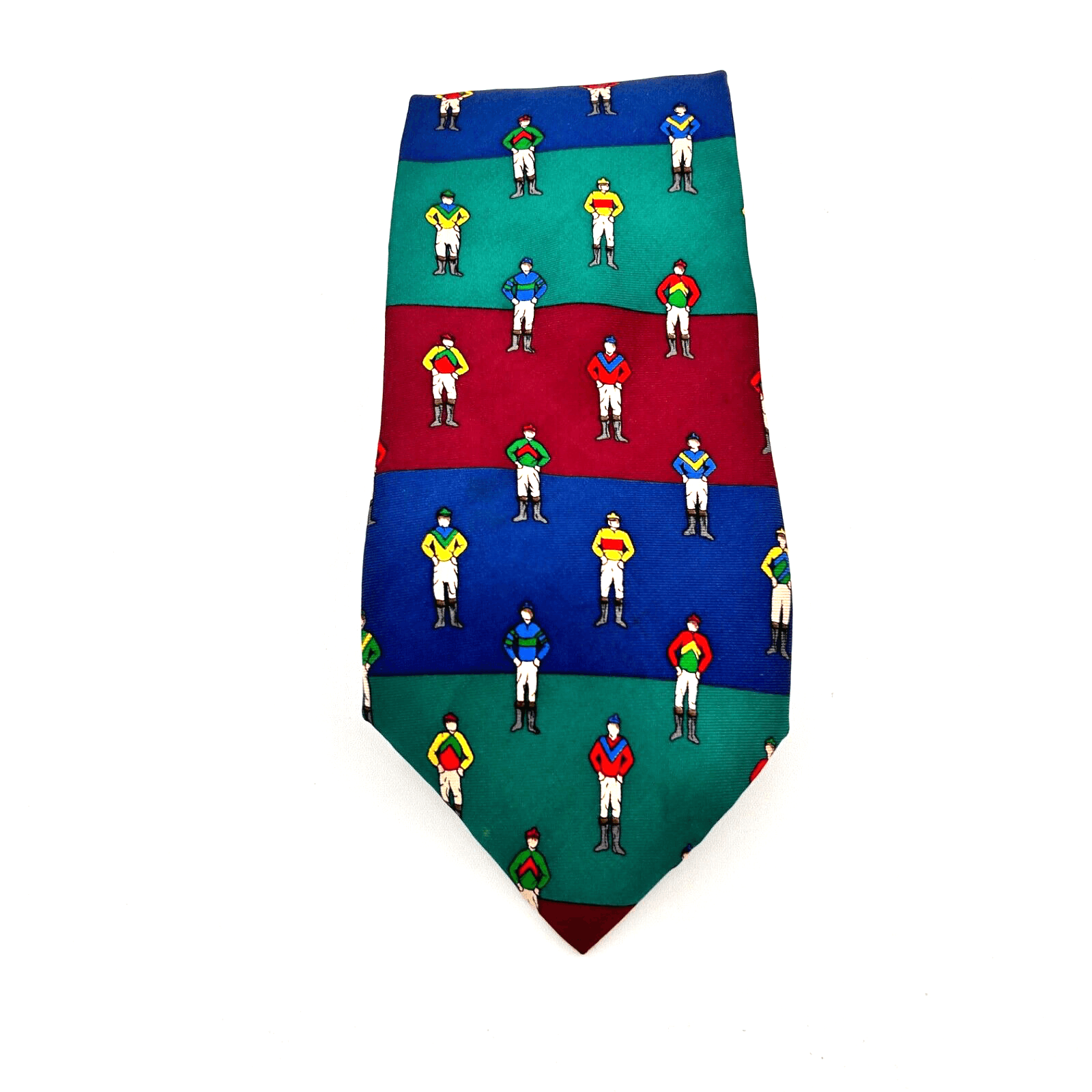 EUC Alynn Neckwear Men's 'Jockeys' Necktie 3.5" X 57"