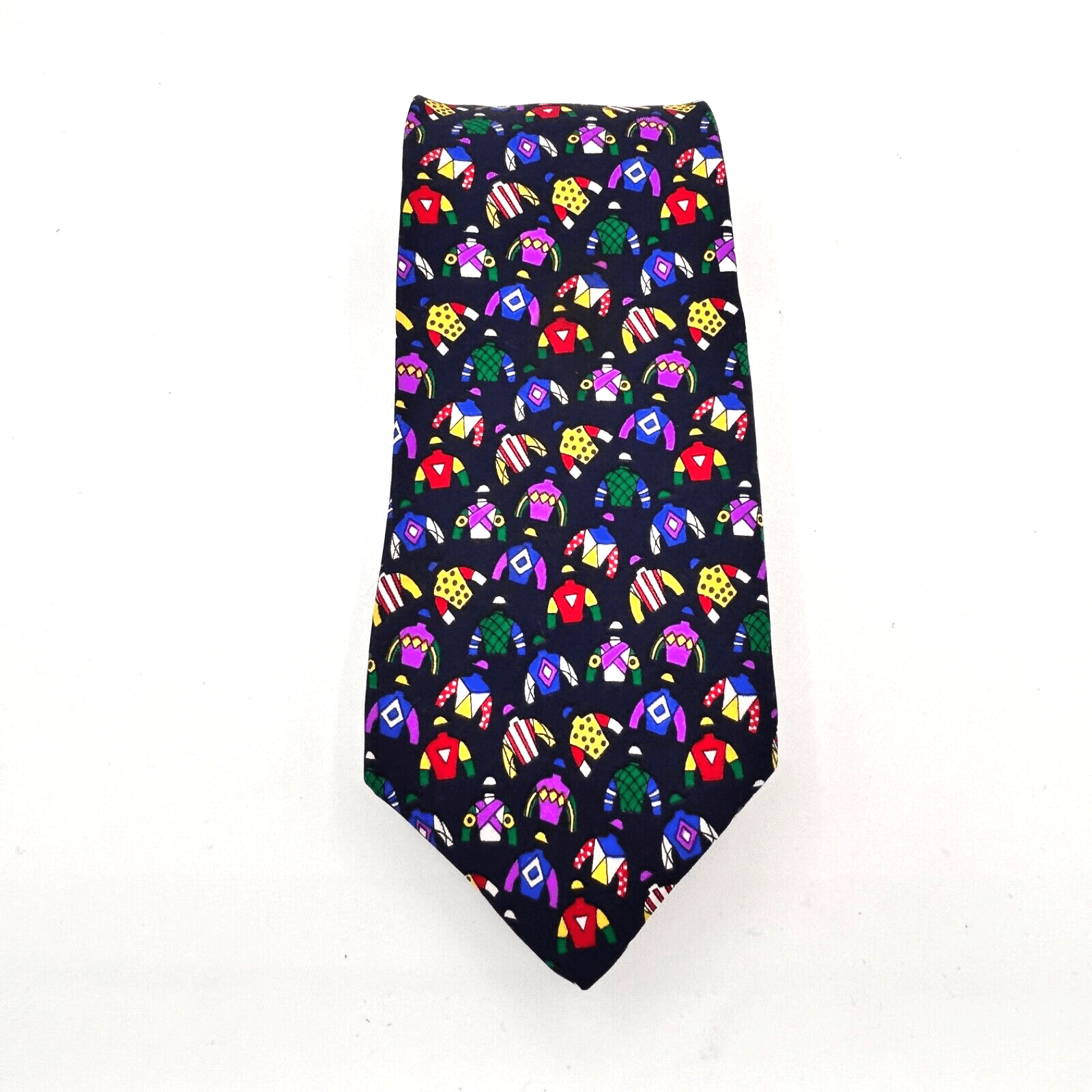 EUC Alynn Neckwear Men's 'Tack Shop' Necktie 3.5" X 57"
