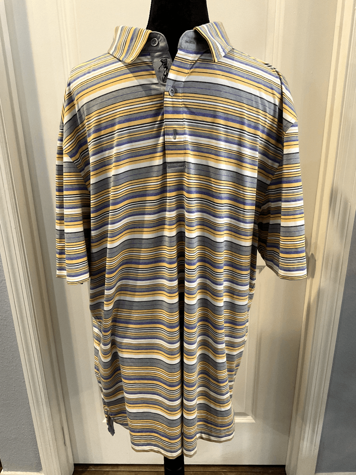 EUC  Bobby Jones Striped Polo, size 3XL (fits like a large)