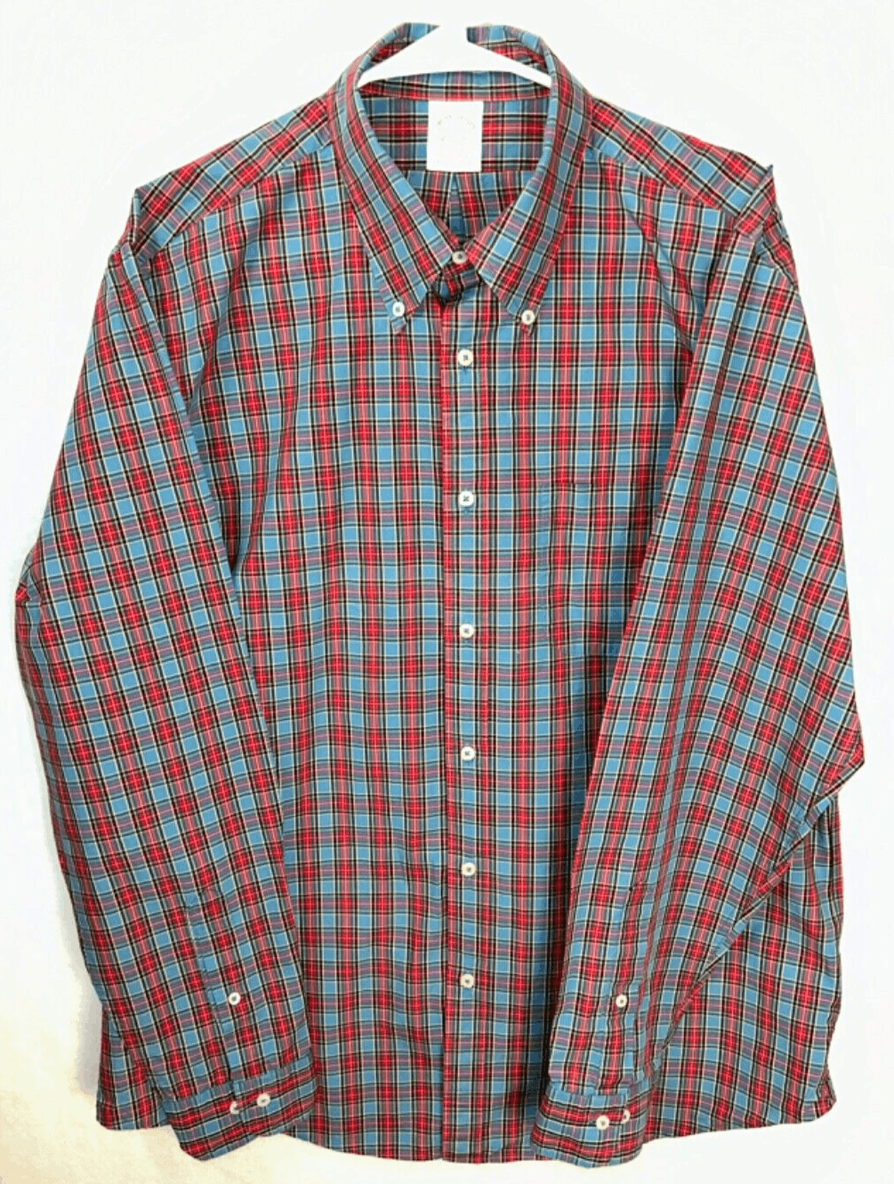 EUC Brooks Brothers Button Up Shirt Mens Large Multi Plaid  Long Sleeve