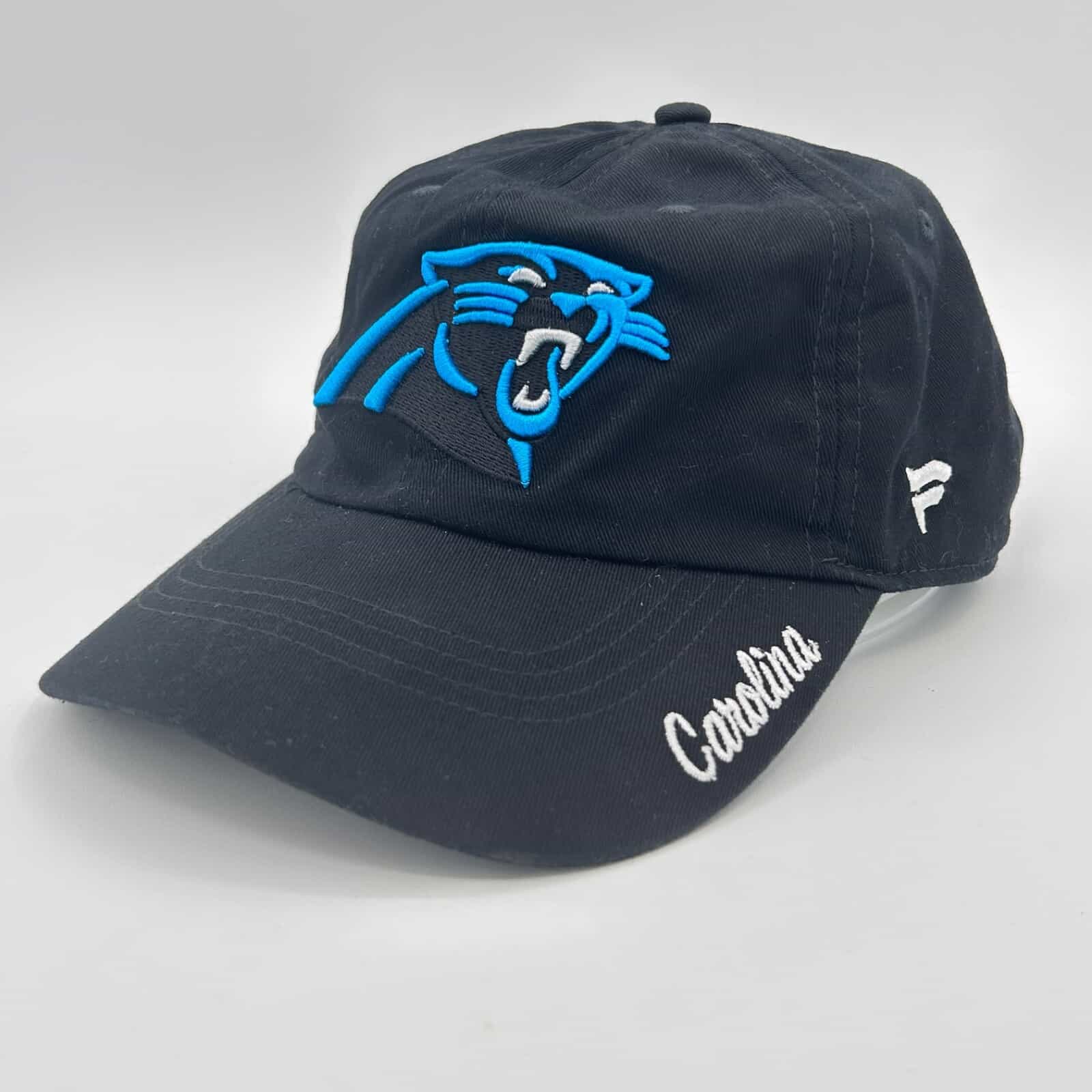 EUC Fanatics Black Carolina Panther's Adjustable Cap