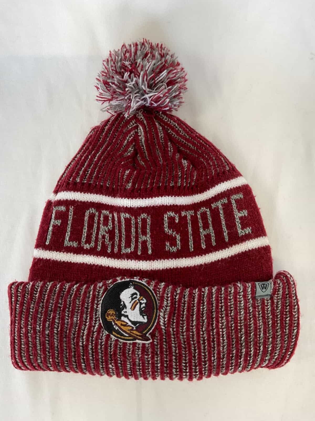 EUC Florida State Seminoles Pom Pom Beanie by Top Of The World