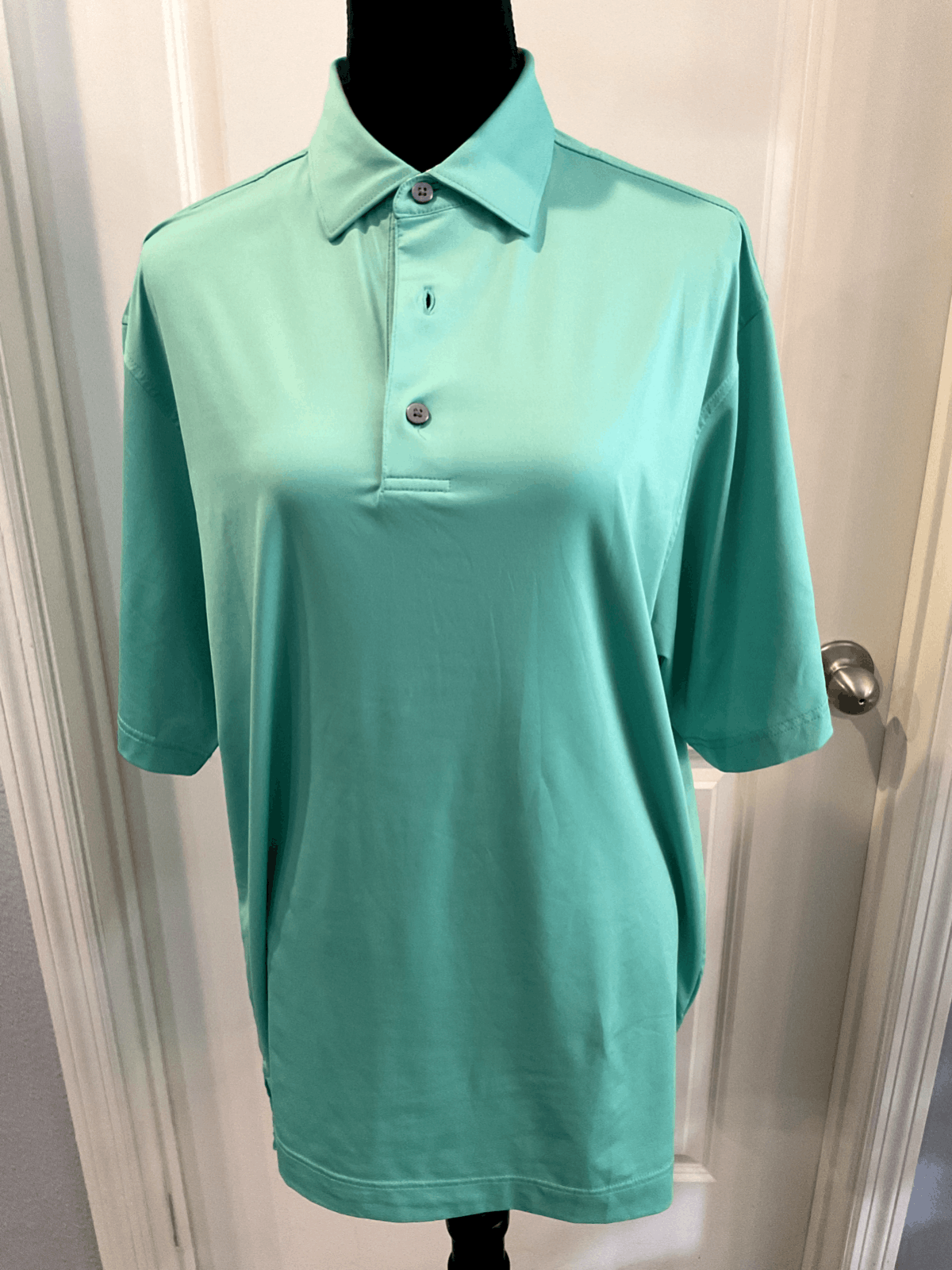 EUC  Foot Joy Green Polo Shirt Size M