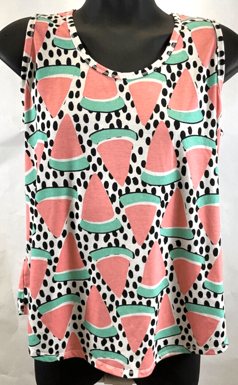 EUC LuLaRoe Tank Top Watermelon Slices 3XL