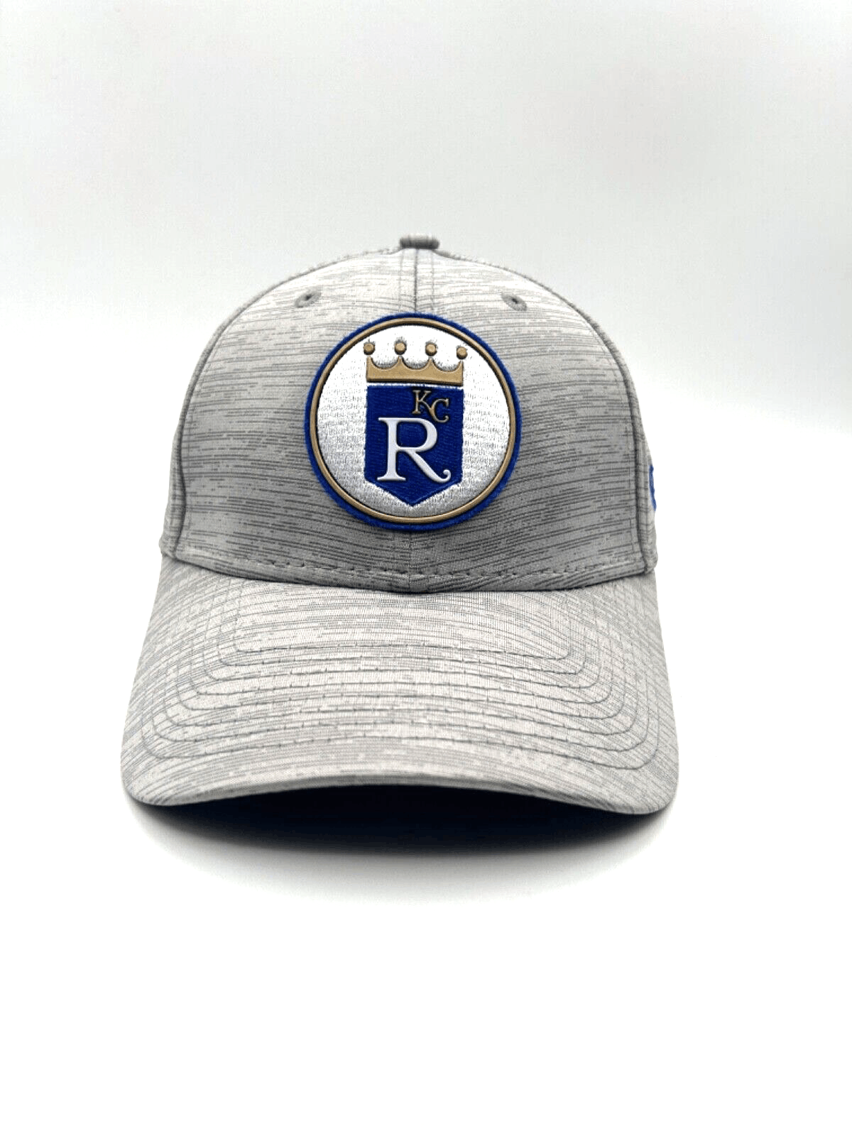 EUC New Era KC Royals 39Thirty MLB Official Hat Gray Fitted Medium/Large