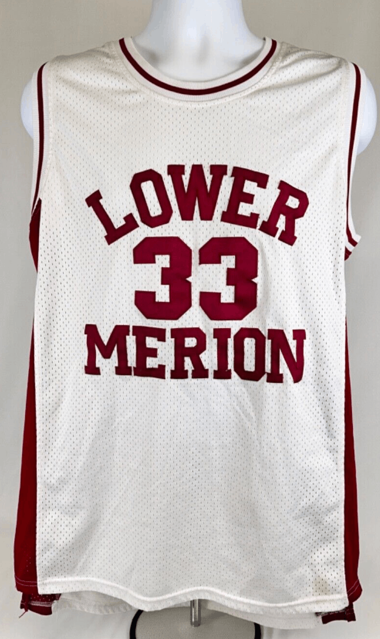 EUC OGJ Kobe Bryant Lower Marion High Whit & Red Replica Jersey, Medium