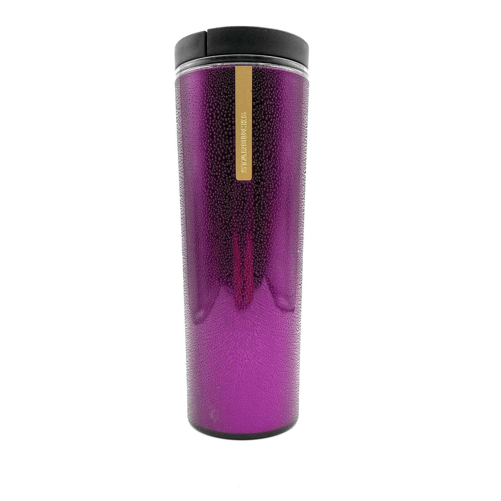 EUC Starbucks 2013 Metallic Purple Pink  Pebbled  Coffee Cup Tumbler Mug 16oz