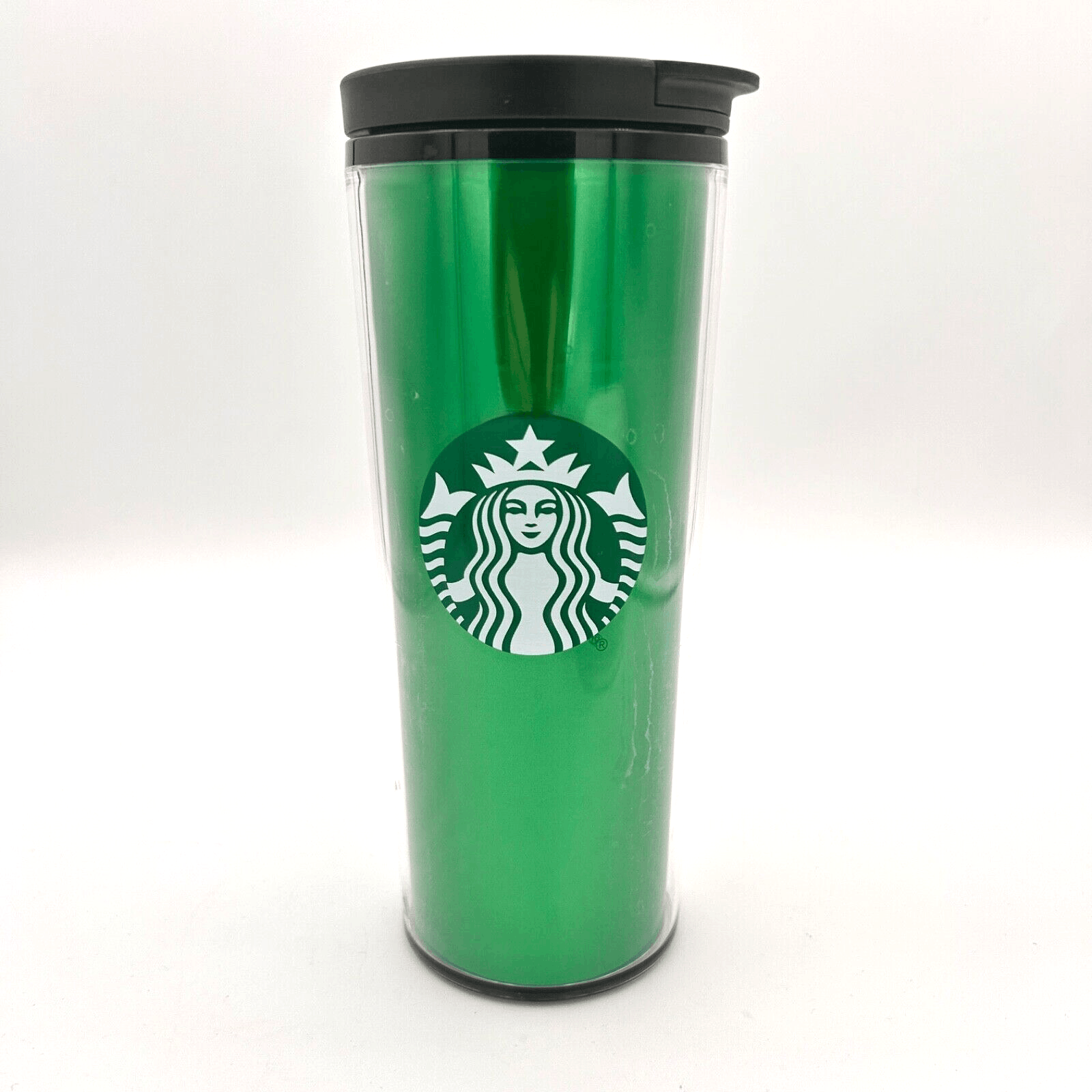 EUC Starbuck's Metallic Green 16 oz Tumbler with Sealed Lid