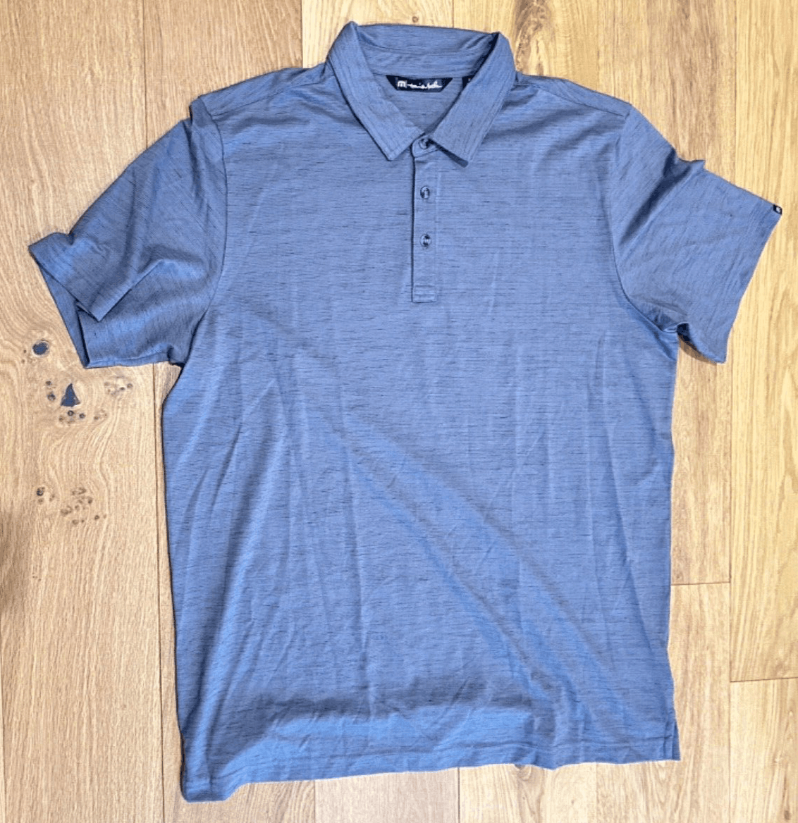 EUC Travis Mathew Mens XL Dk Gray Polo Short Sleeve Men Casual Lightweight