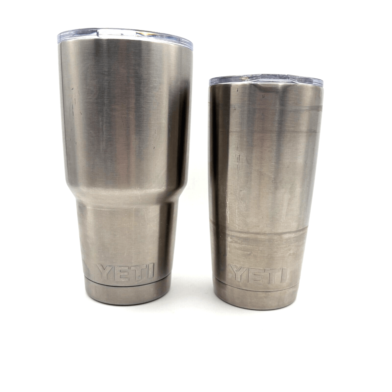 Lot of 2 EUC Yeti Tumblers 30 oz & 20 oz Stainless
