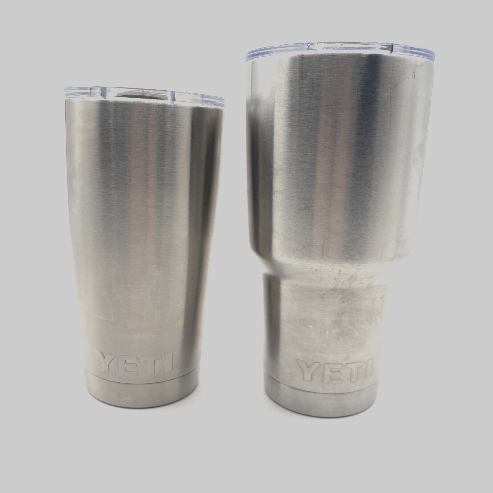Lot of 2 EUC Yeti Tumblers 30 oz & 20 oz Stainless