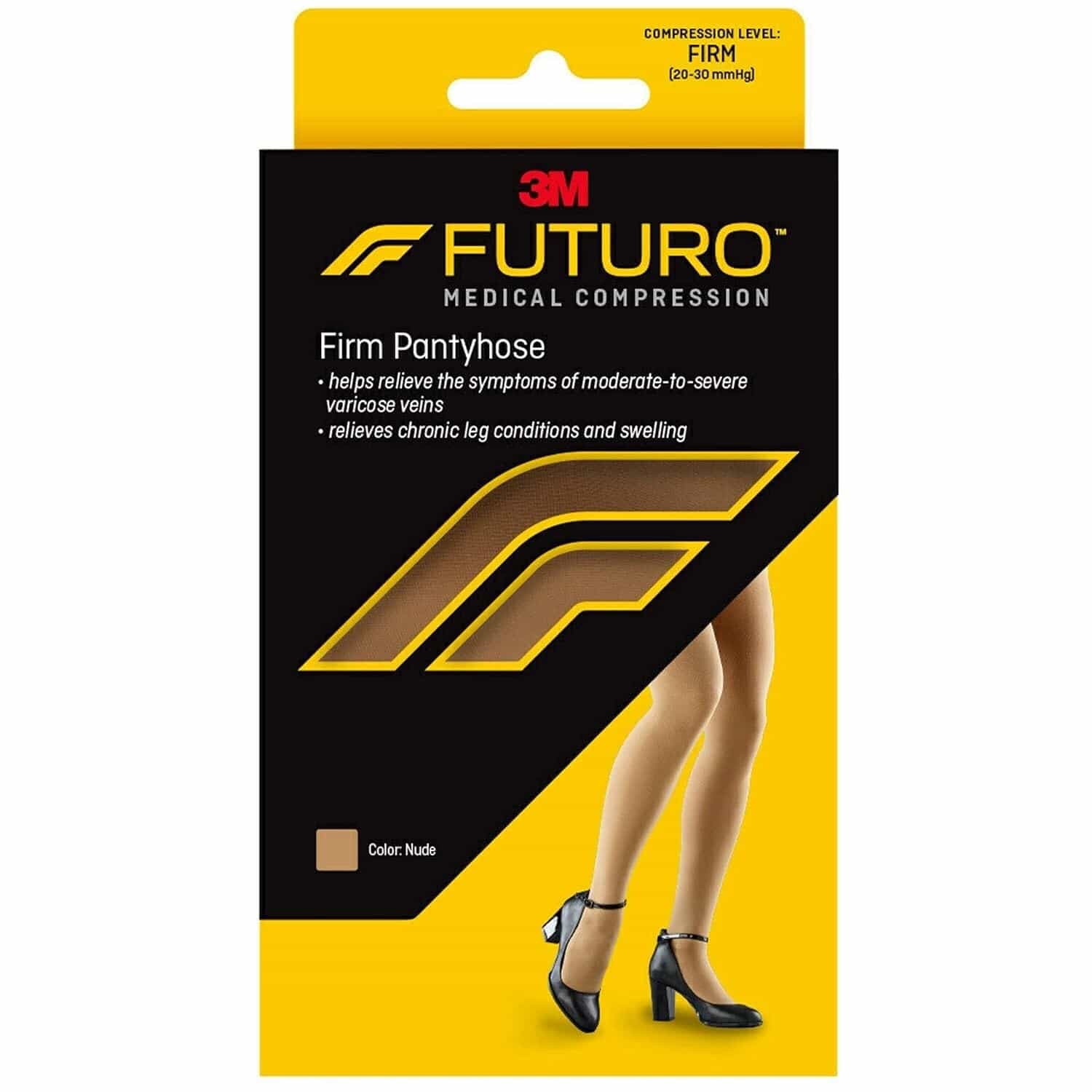 Lot of 2 Futuro Plus Size Firm Compression Pantyhose 20-30 mmHg Nude