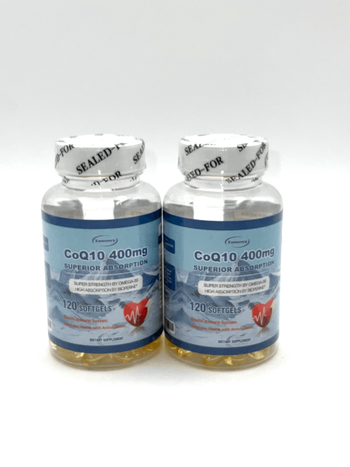 Lot of 2 New Sealed Xemenry CoQ10 400mg 120 Softgels Exp. 11/26