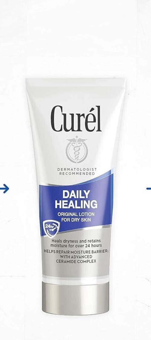 Lot of 3 Curel Daily Healing Original Lotion, 1oz ea. Travel Size
