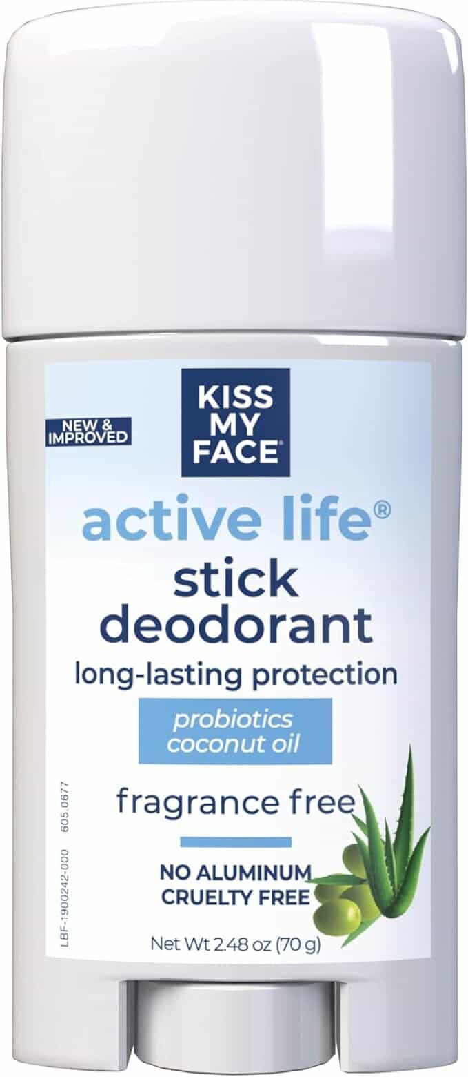 Lot of 3 New Kiss My Face Fragrance Free Deodorant 2.48oz each