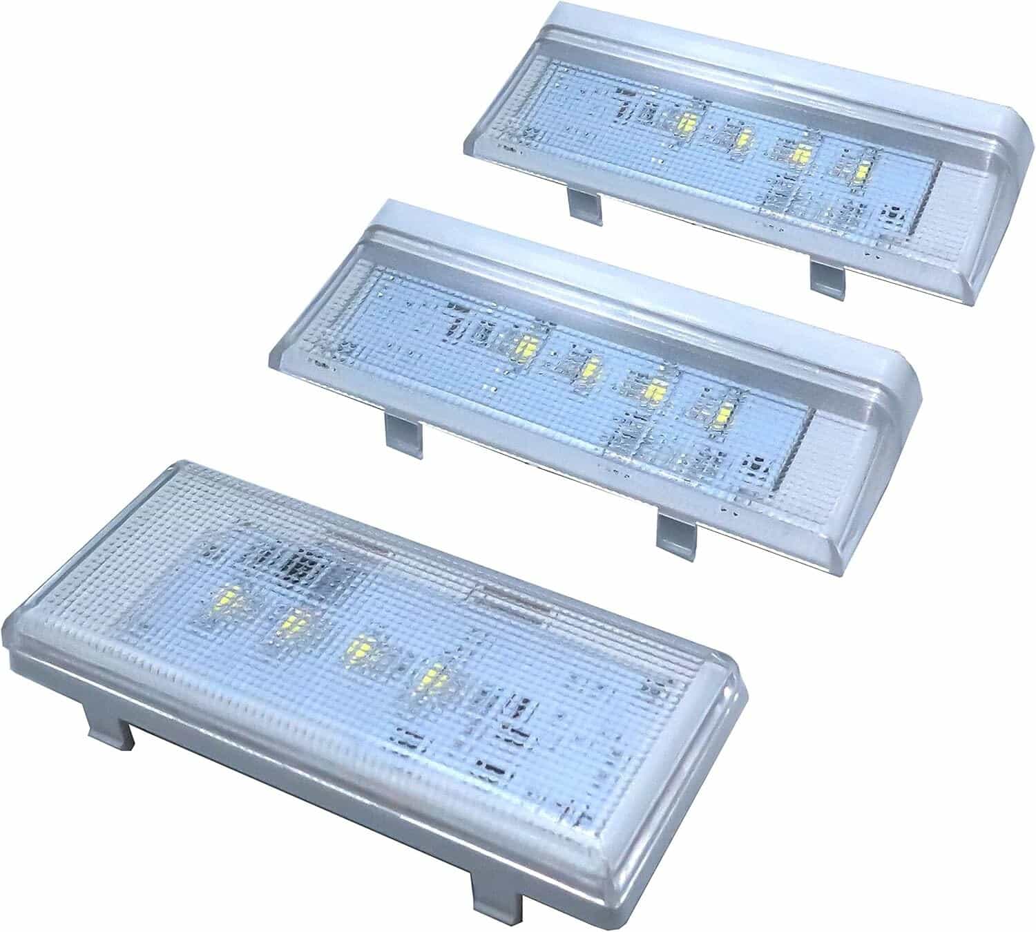 NEW 2 Pcs W10515057 & 1 Pc W10515058 LED Light SET With Tapered Lens