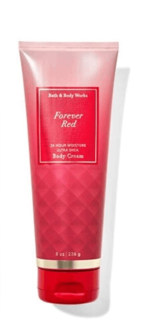 New Bath & Body Works Forever Red 24 Hr. Moisture Ultra Shea Body Cream 8 oz.