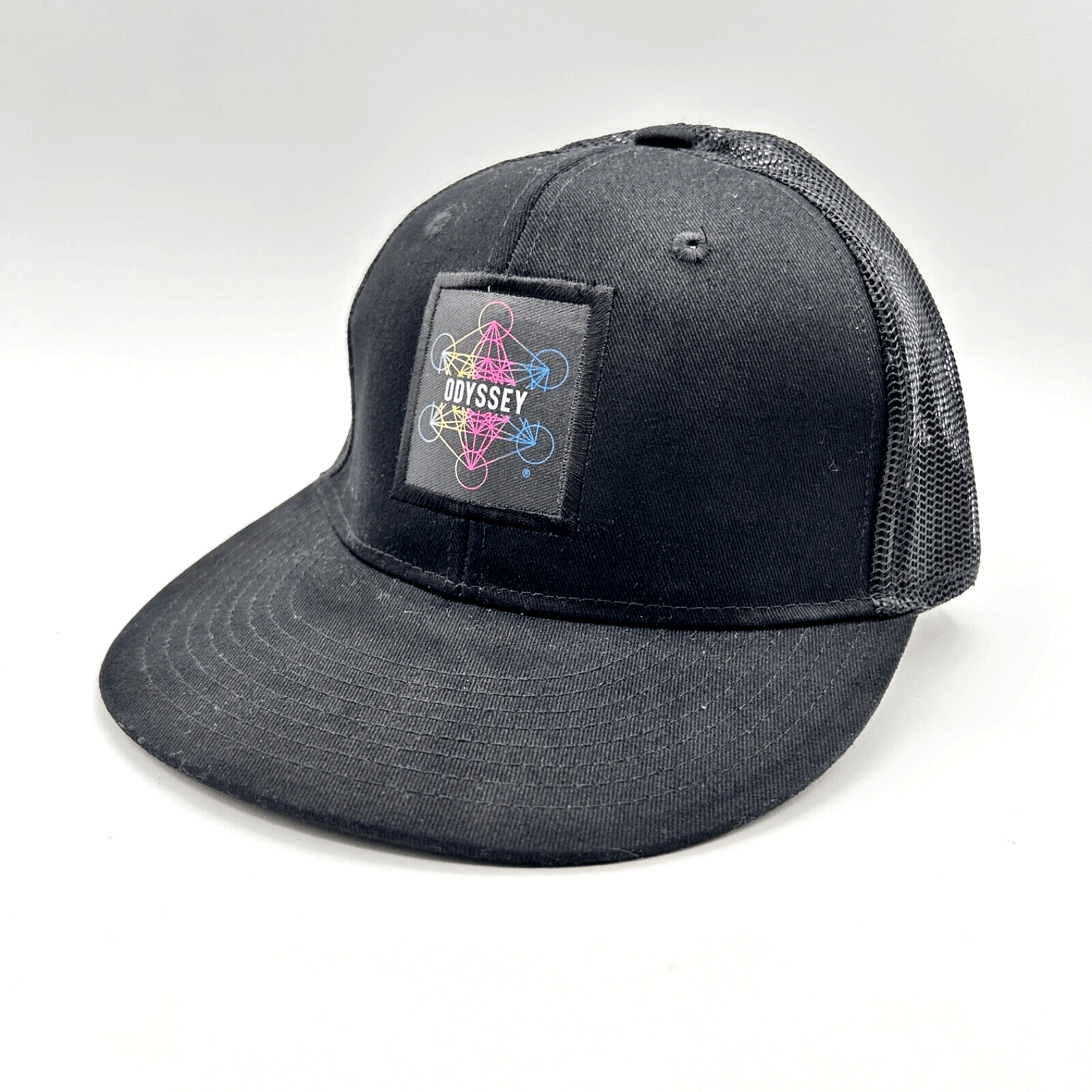 New Black Odyssey Mesh Baseball Cap, One Size