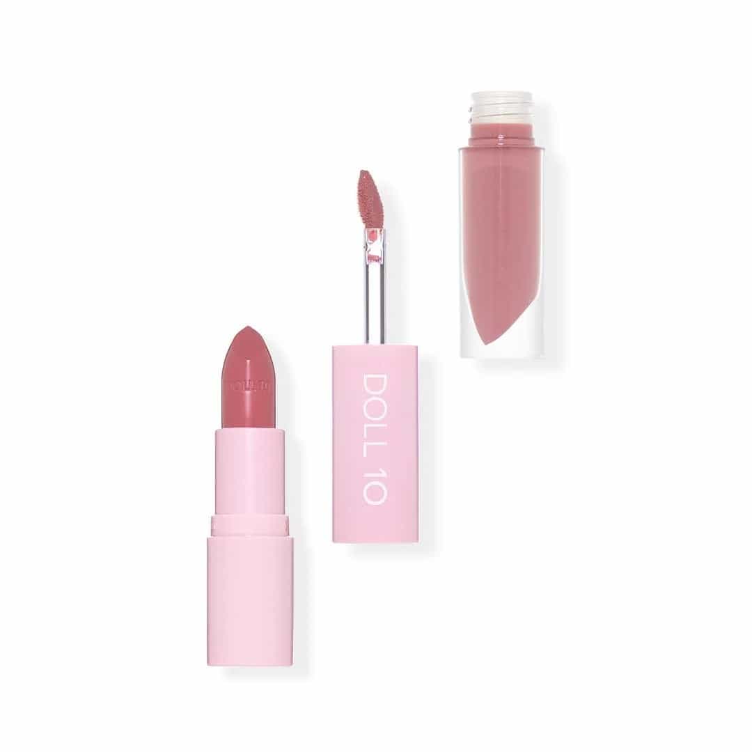 New Doll 10 Nude Lip Wardrobe Duo Lip Gloss/Lipstick Flaunt .13oz