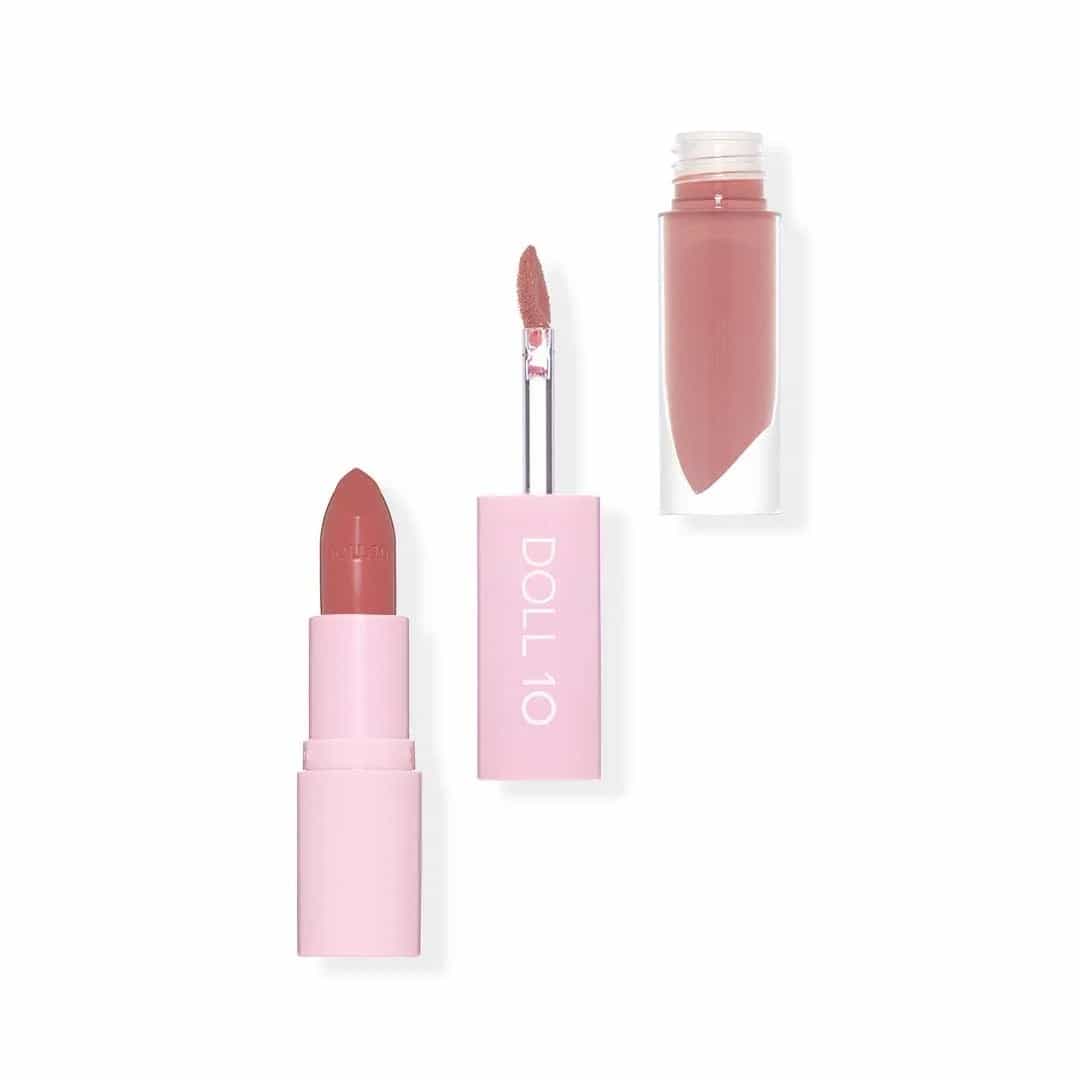New Doll 10 Nude Lip Wardrobe Duo Lip Gloss/Lipstick Tease .13oz