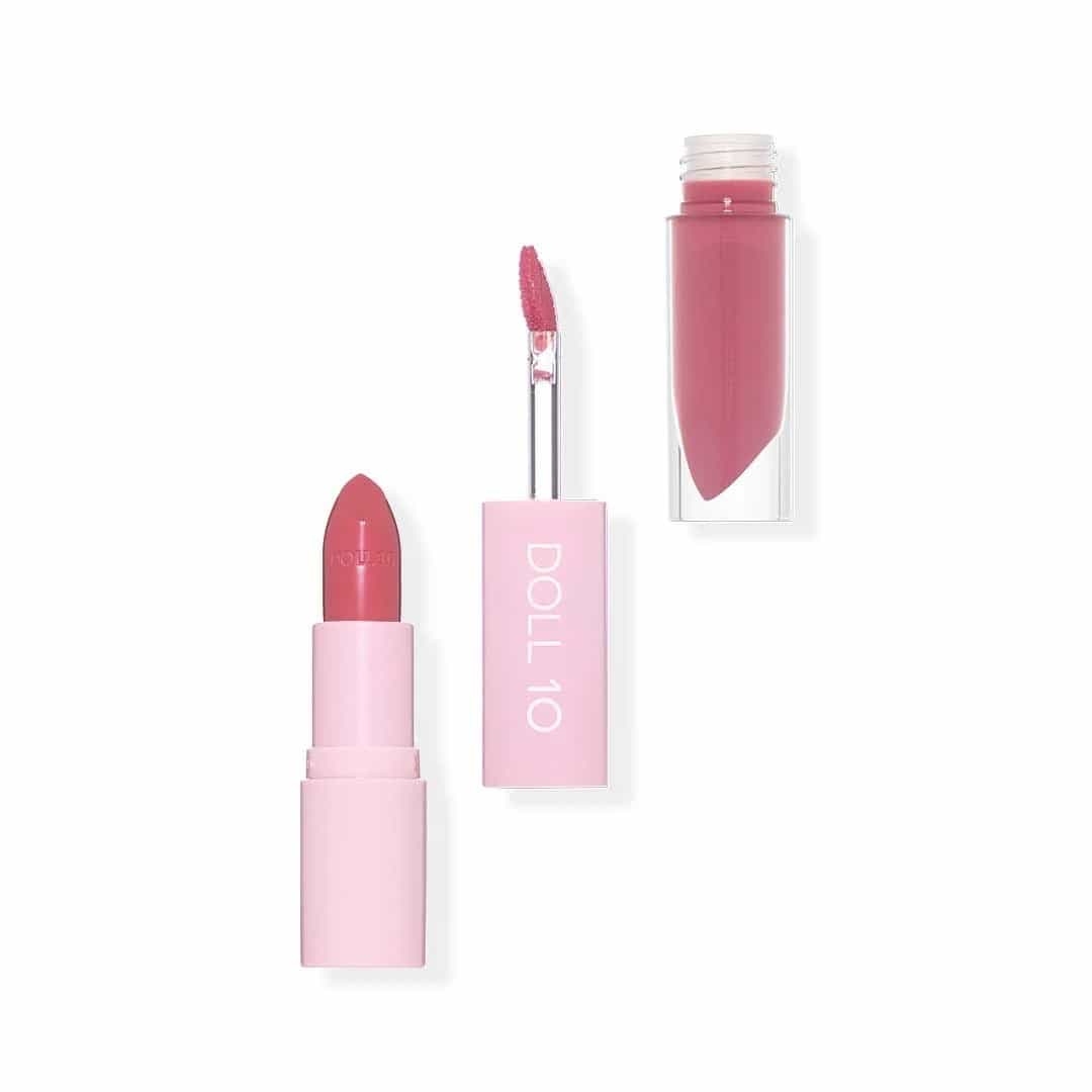 New Doll 10 Nude Lip Wardrobe Duo Lip Gloss/Lipstick Tempt .13oz