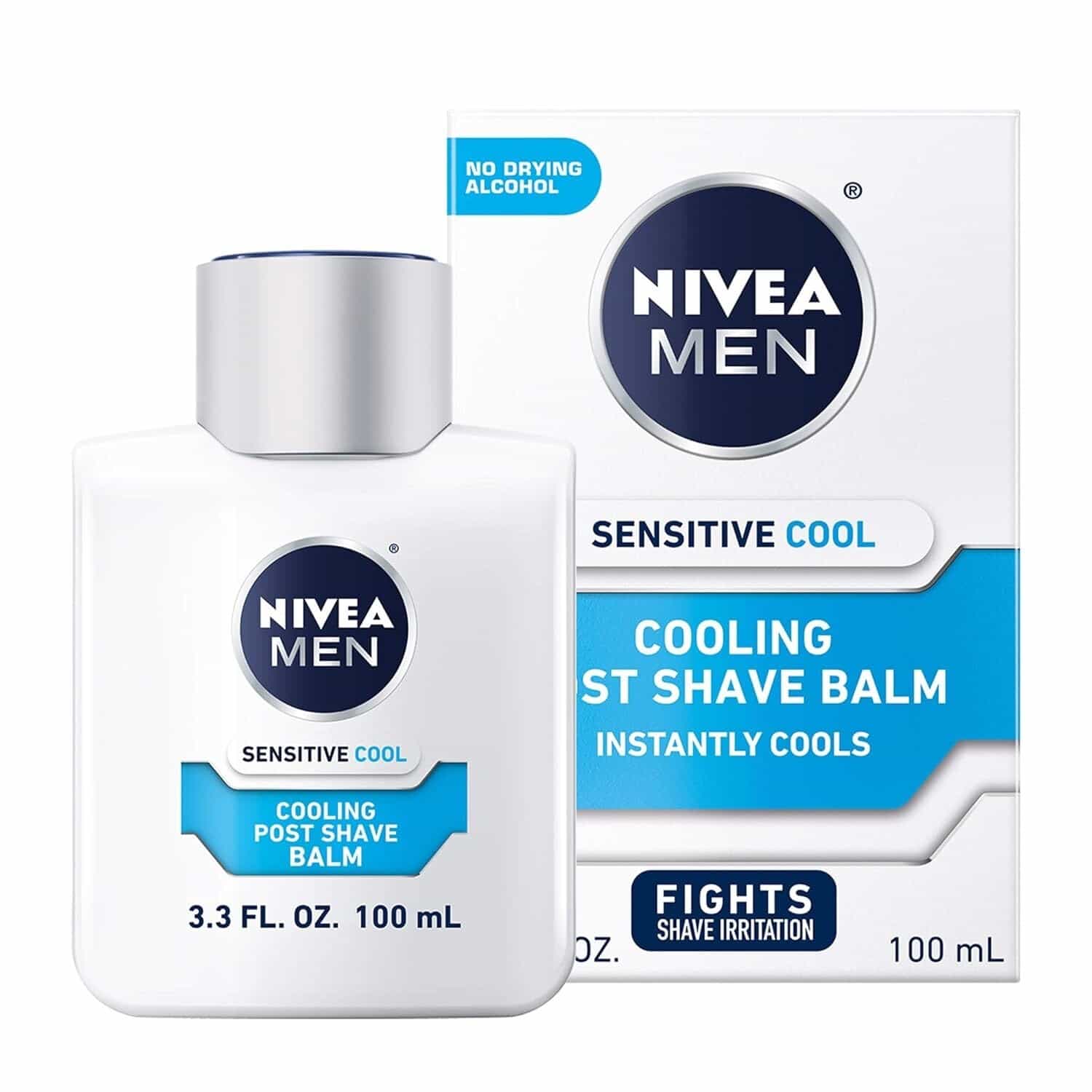 New Nivea Sensitive Cool Cooling Post Shave Balm 3.3oz