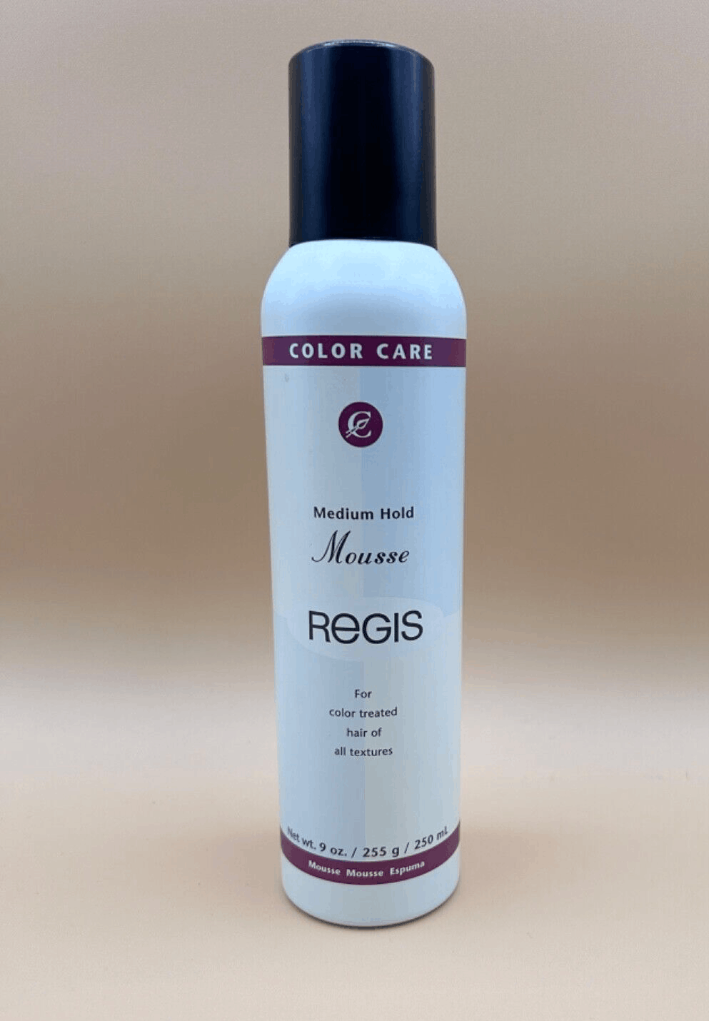 New Regis Mousse Medium Hold Color Care Treated Hair Texture Vita-Sea 9 oz/250mL