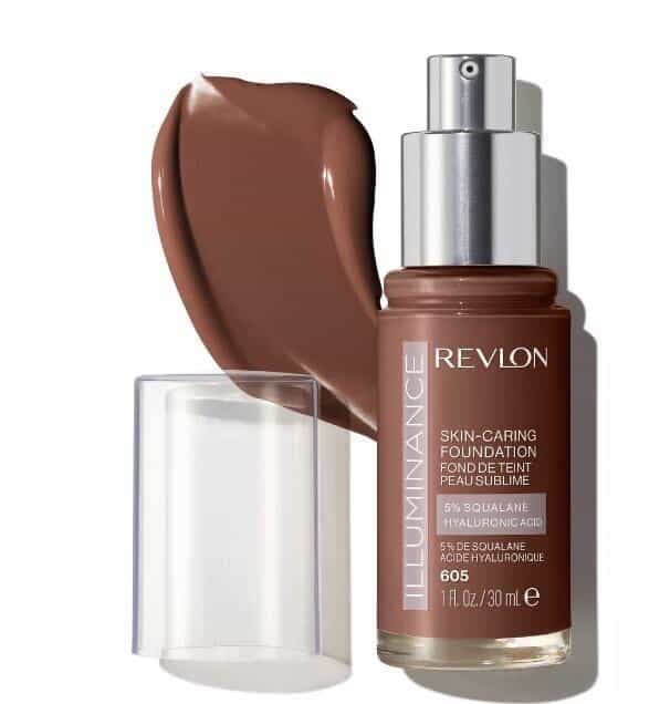 New Revlon Illuminance Skin-Caring Foundation #605 Rich Mahogany 1 fl oz