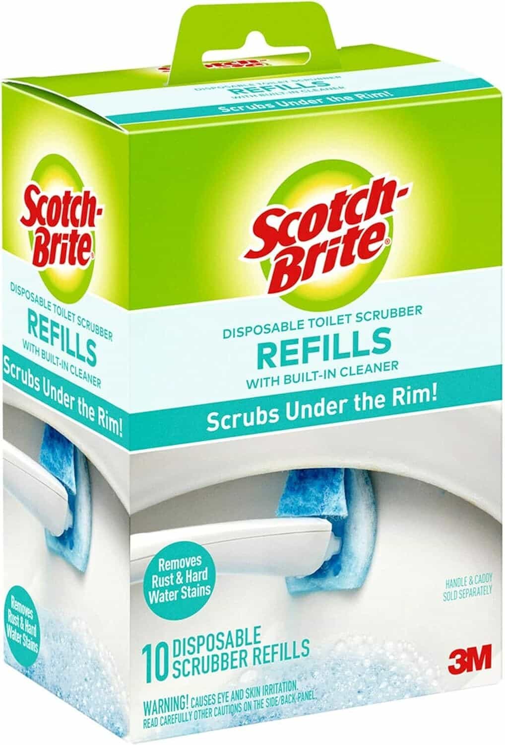 New Scotch-Brite Disposable Toilet Scrubber Refills 10 Pack