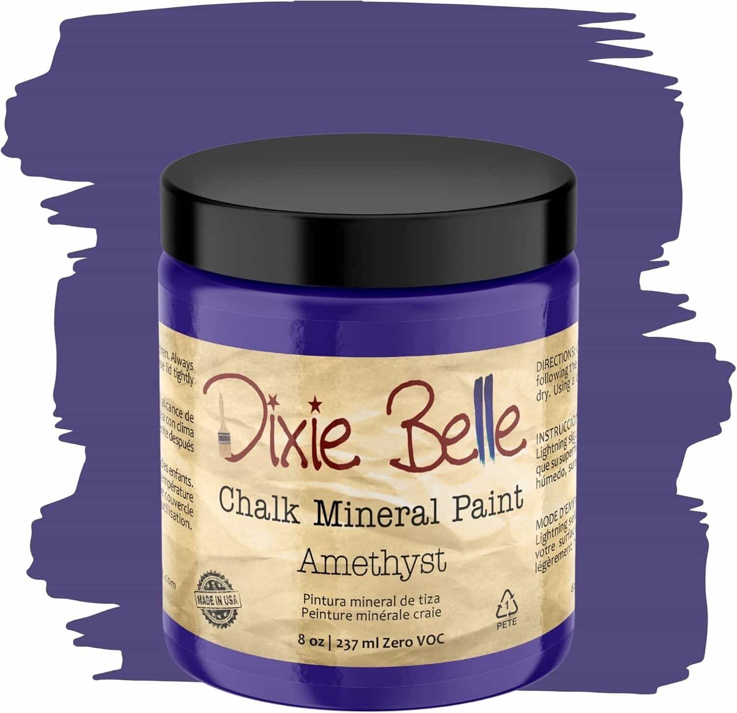New Sealed Dixie Belle Chalk Mineral Paint Amethyst 8 oz