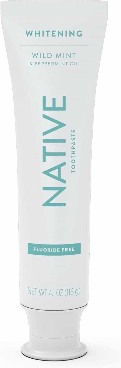 New Sealed Native Whitening Toothpaste Wild Mint Fluoride Free 4.1 oz Exp. 2026