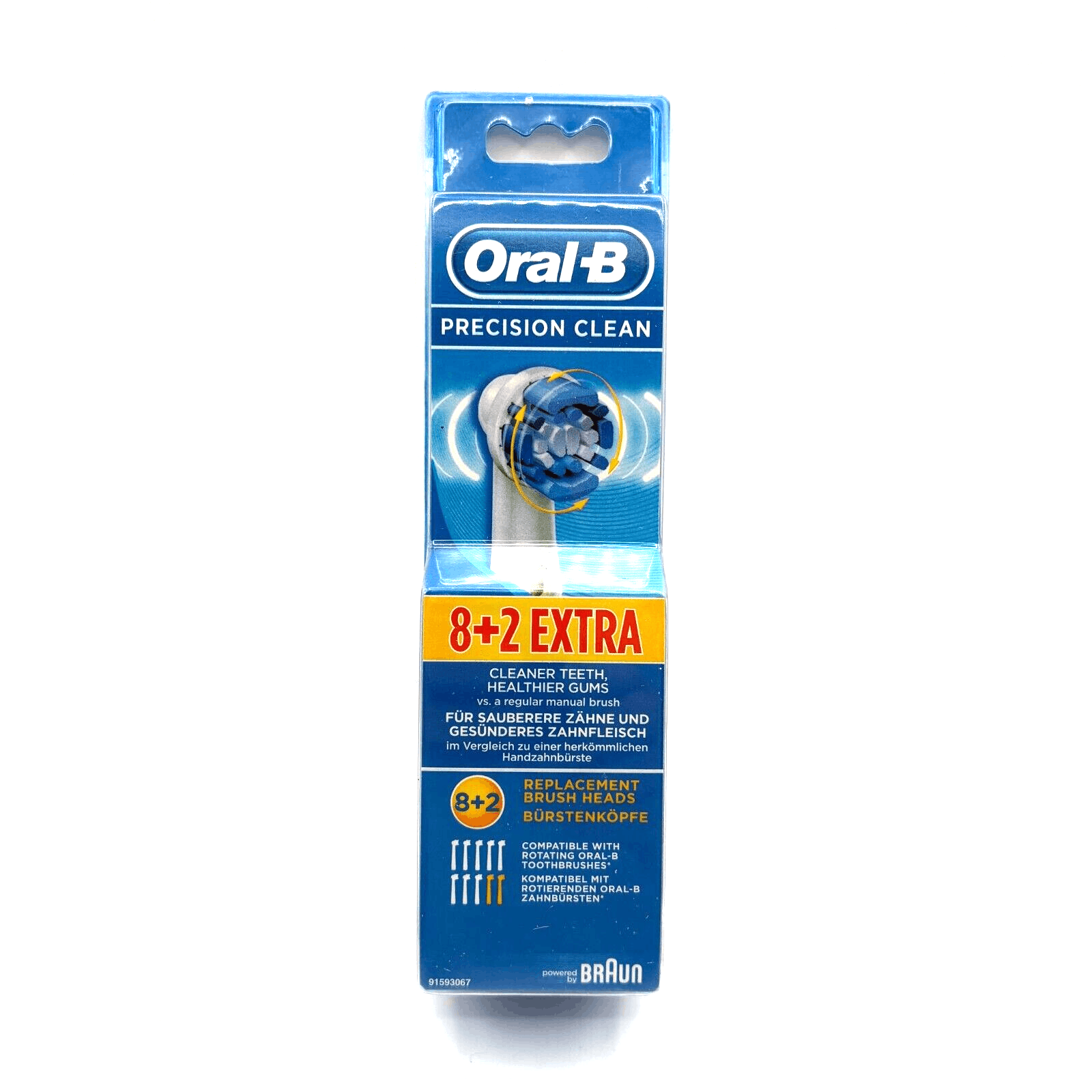 New Sealed Oral-B Precision Clean 8+2 Extra Brush Heads (10 Total Heads)