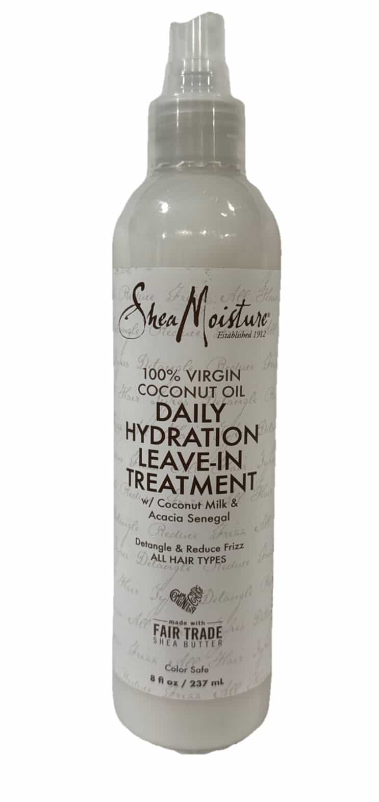 NewSHEA MOISTURE~100% VIRGIN COCONUT OIL~DAILY HYDRATION LEAVE-IN TREATMENT 8 OZ