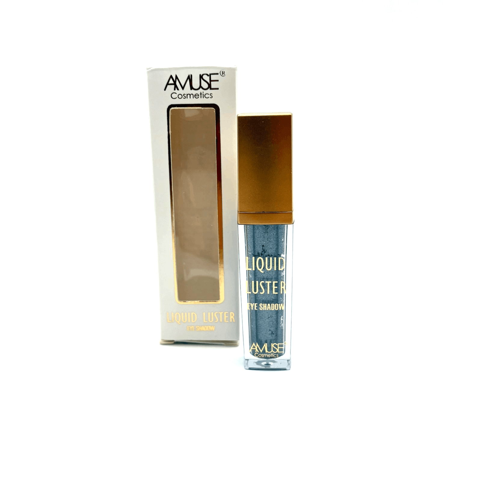 NIB Amuse Cosmetics Liquid Luster Eyeshadow Gun Metal B6 .388oz