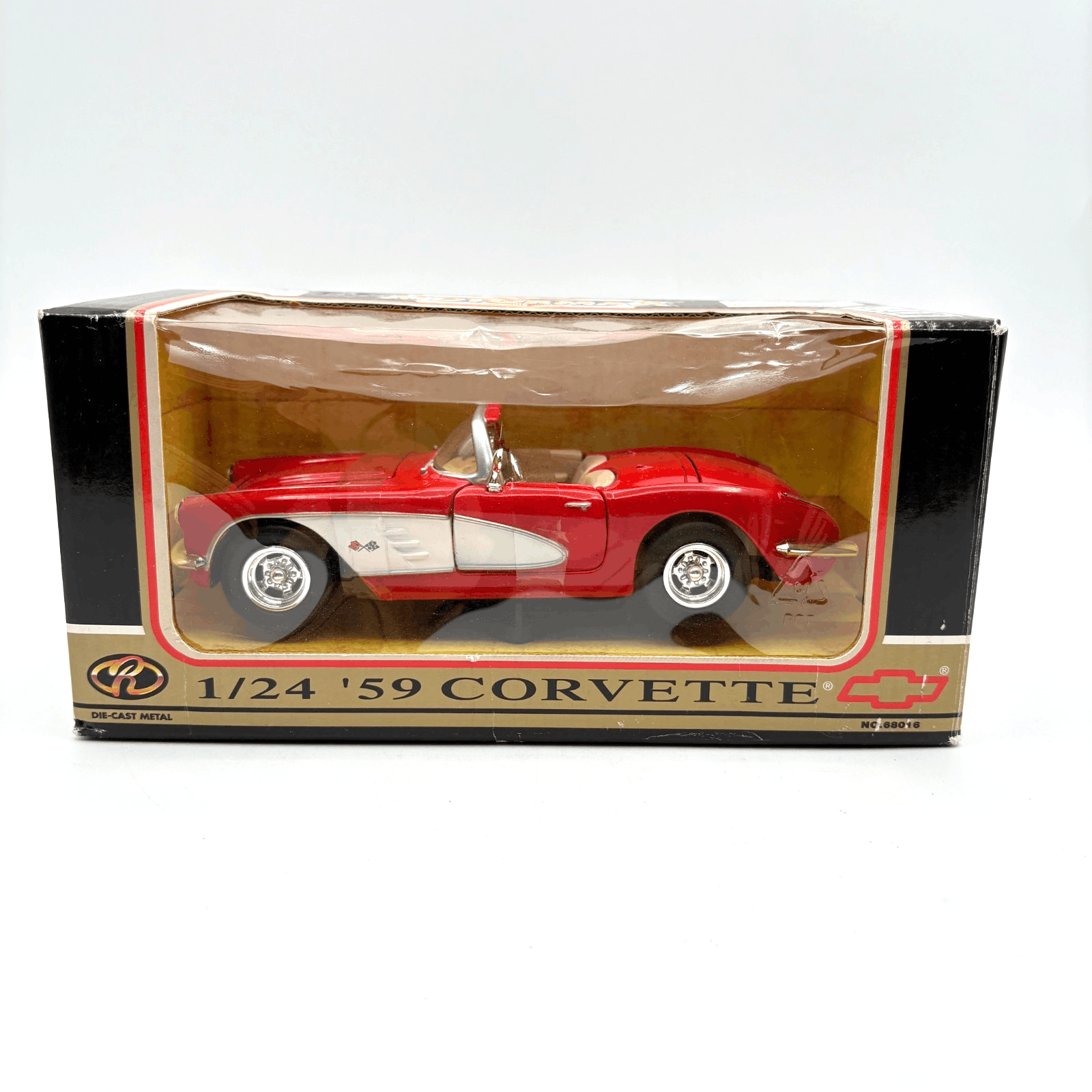 NIB Motor Max 1959 Red Chevrolet Corvette Collector's Edition 1:24 Diecast