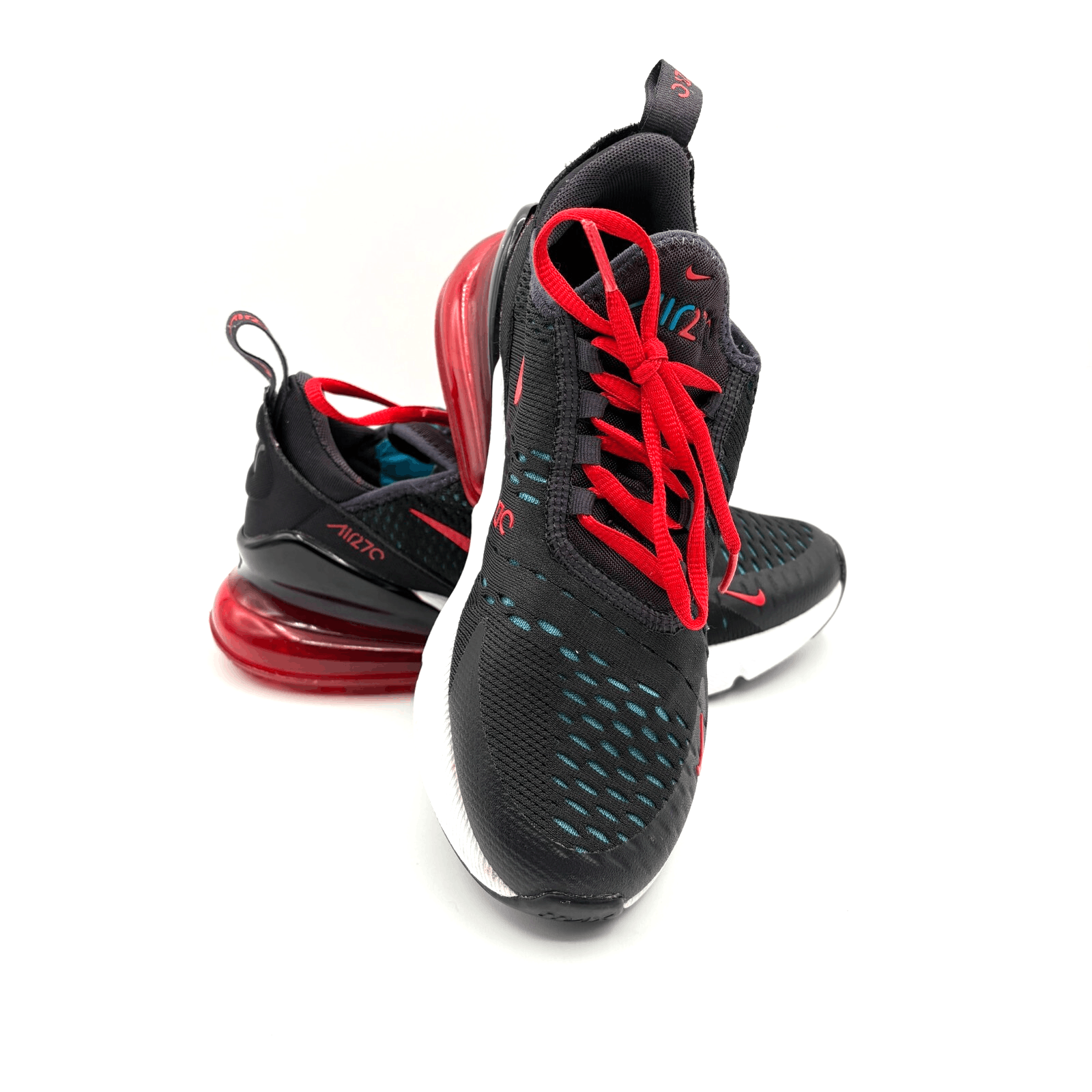 Nike Air Max 270 Black Red Oil Grey Size 6 AH6789-003
