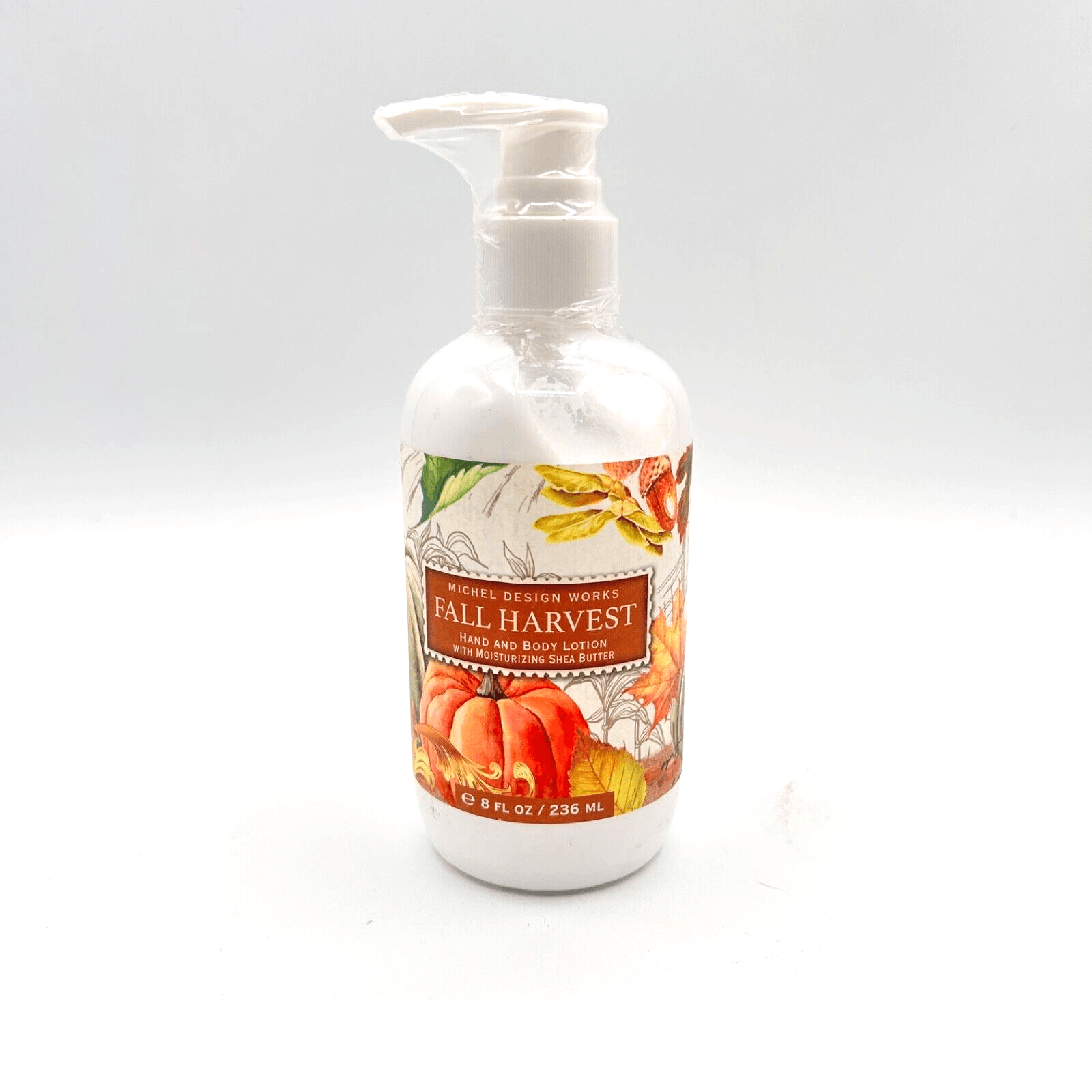 NWOB Sealed Michel Design Works Fall Harvest Hand & Body Lotion 8oz/236mL Pump