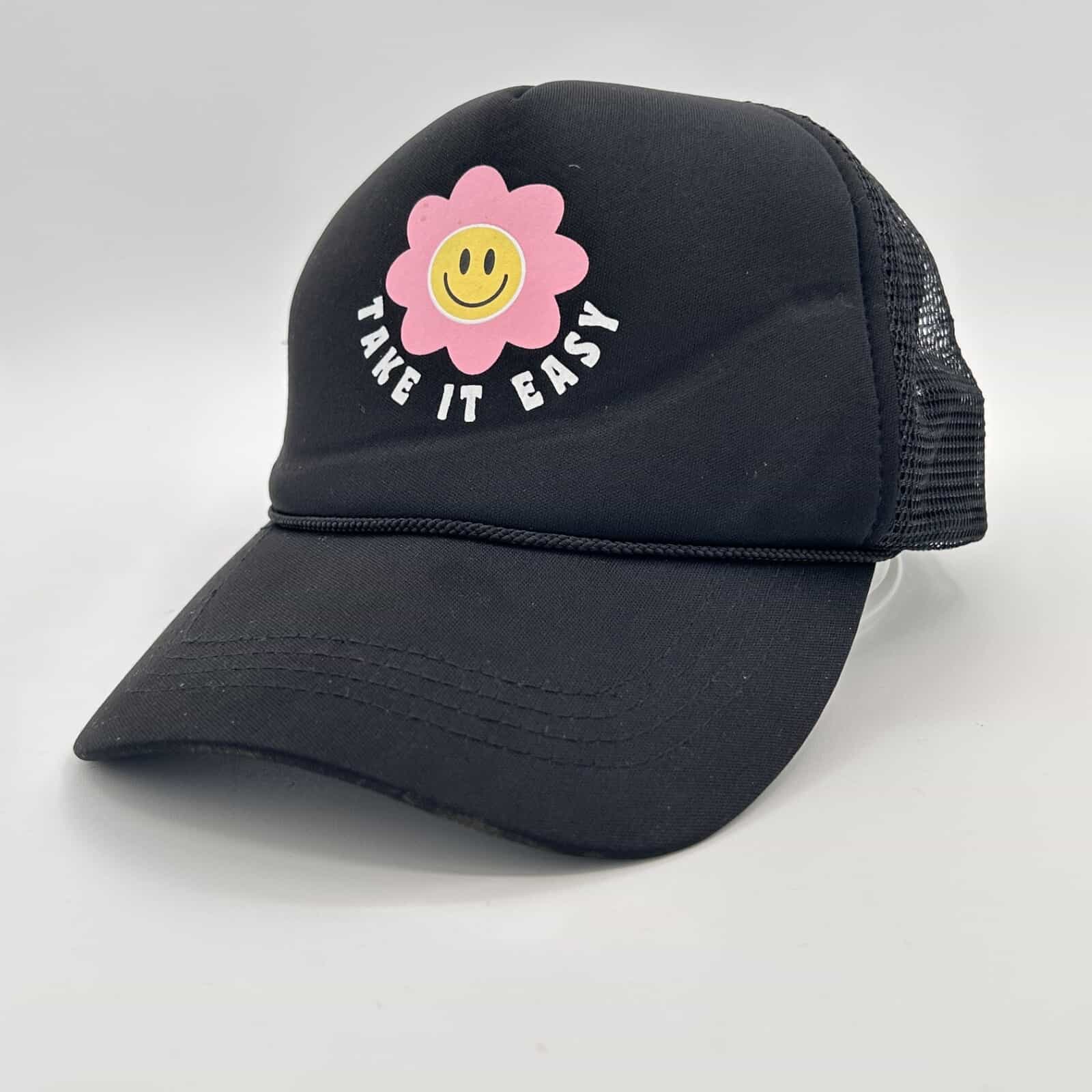 NWOT David & Young Black Trucker 'Take it Easy' Snapback Cap